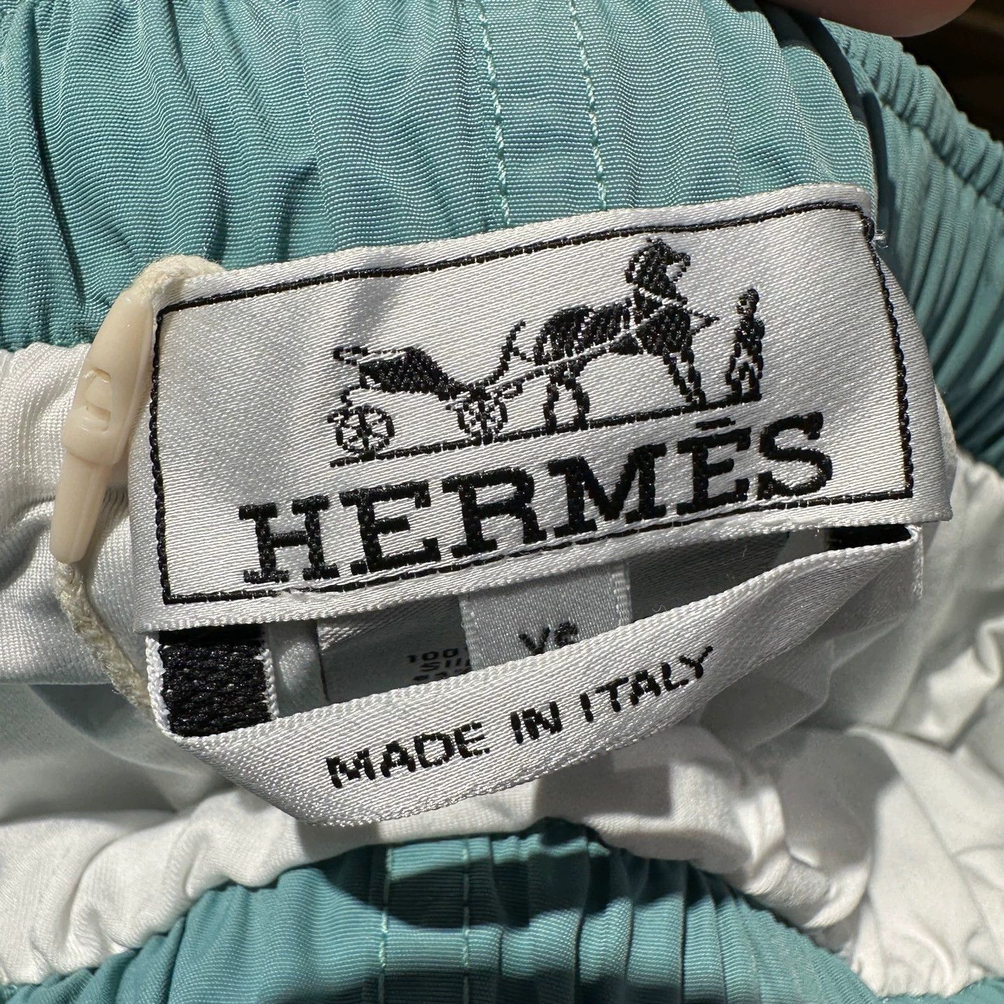 Hermes Blue Drawstring Casual Shorts Size US 30 / EU 46 - 3 Thumbnail