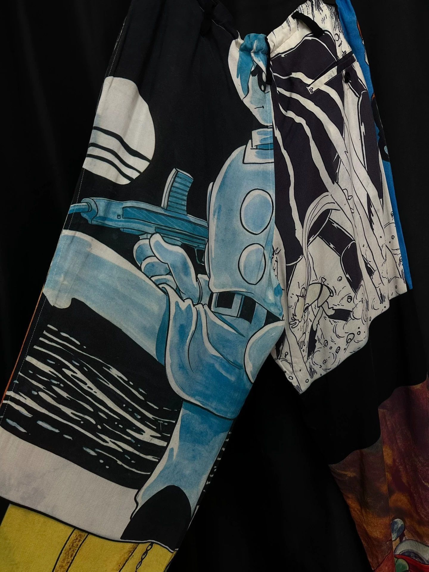 Yohji Yamamoto Multi-Color Printed Casual Pants Size US 30 / EU 46 - 3 Thumbnail