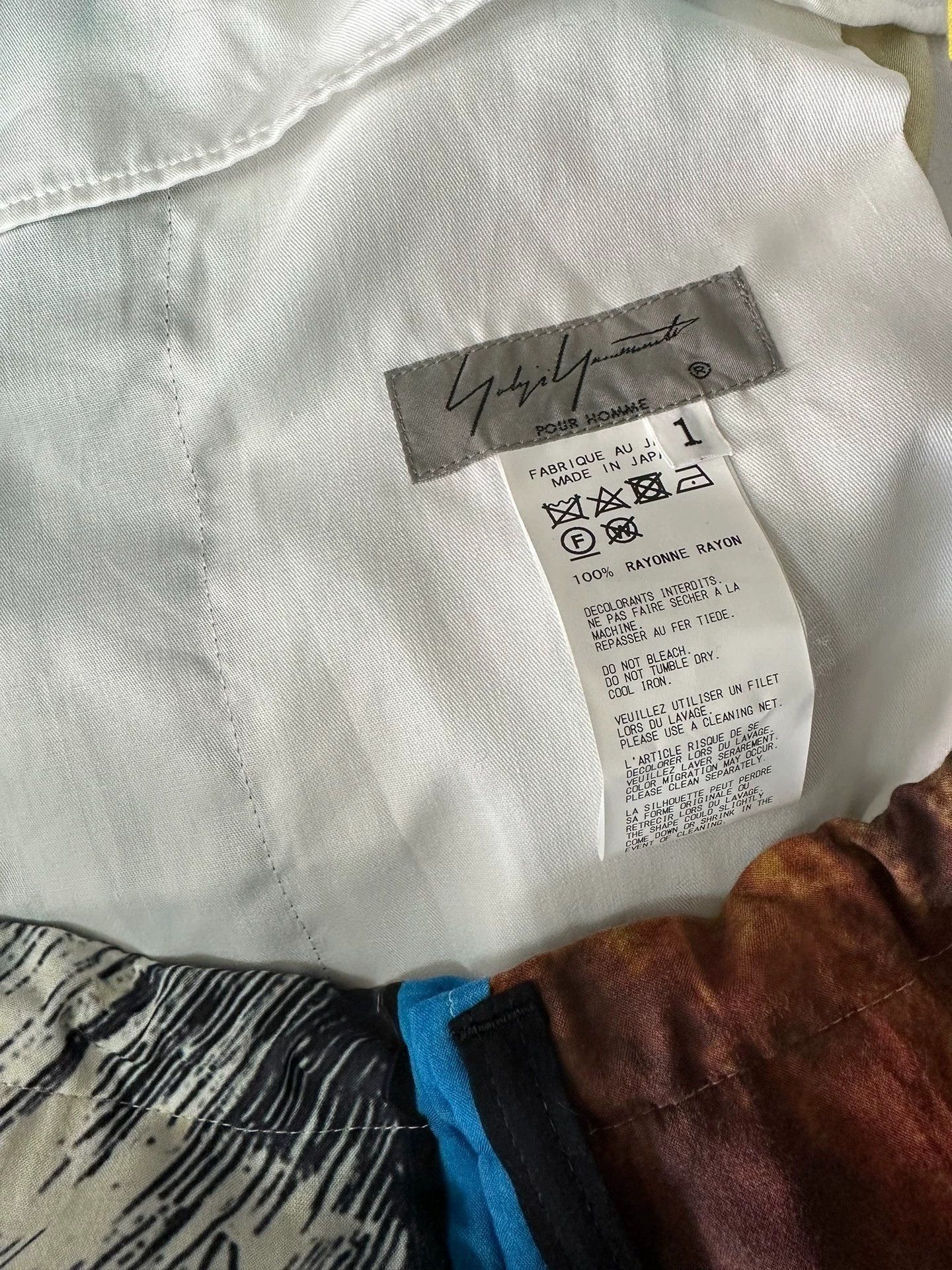 Yohji Yamamoto Multi-Color Printed Casual Pants Size US 30 / EU 46 - 6 Thumbnail