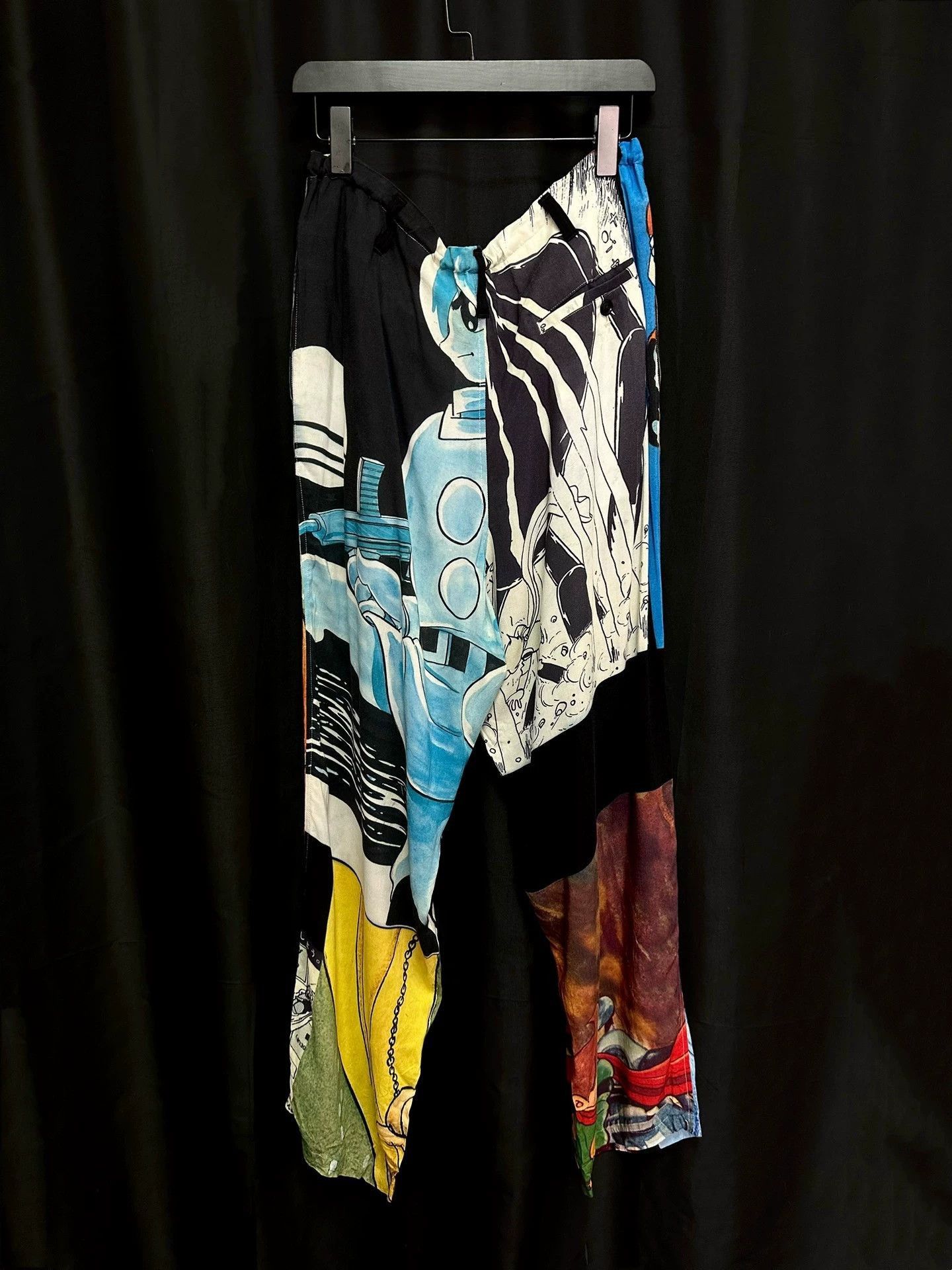 Yohji Yamamoto Multi-Color Printed Casual Pants Size US 30 / EU 46 - 2 Thumbnail
