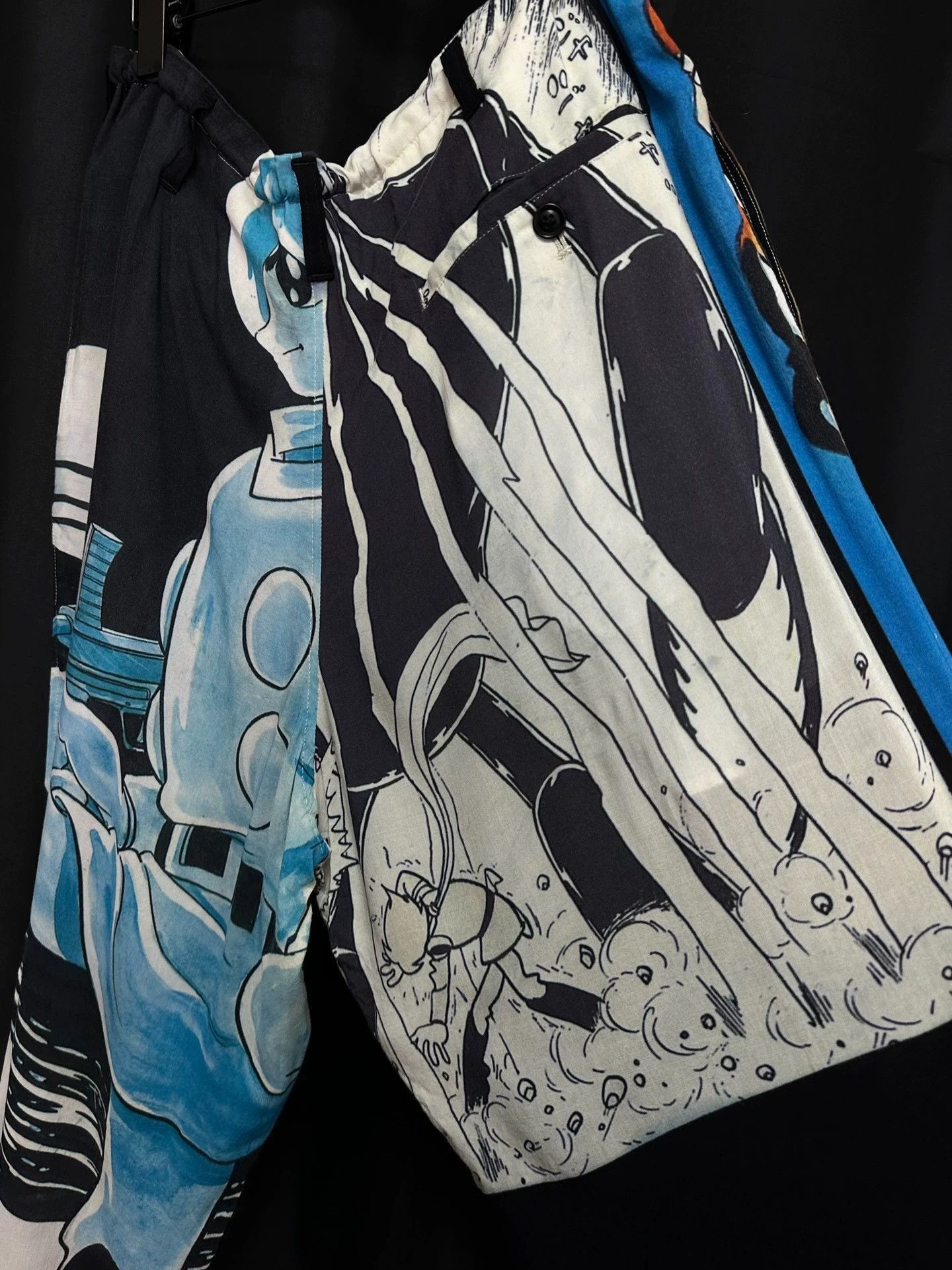 Yohji Yamamoto Multi-Color Printed Casual Pants Size US 30 / EU 46 - 5 Thumbnail