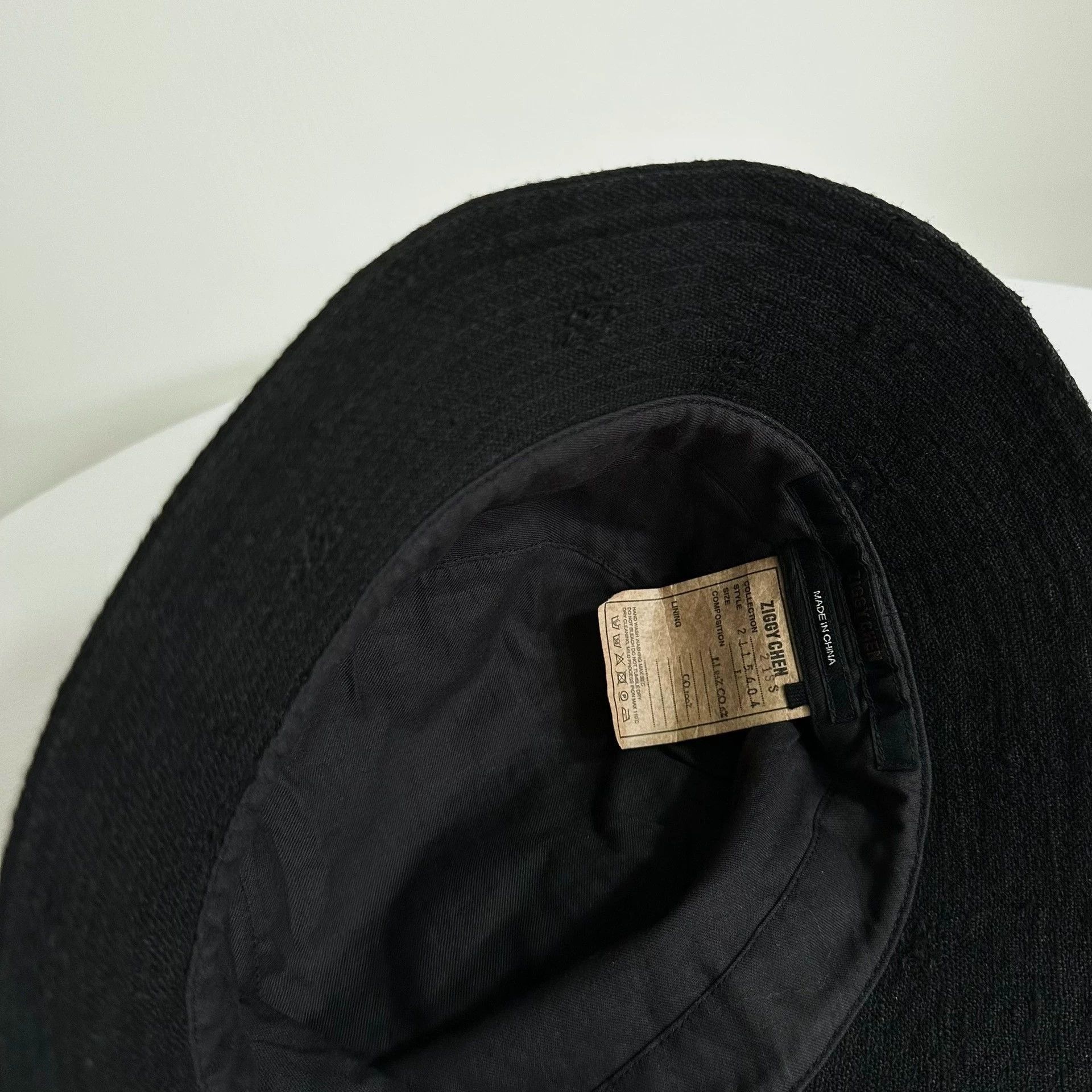 Ziggy Chen Black Textured Bucket Hat Size ONE SIZE - 3 Thumbnail