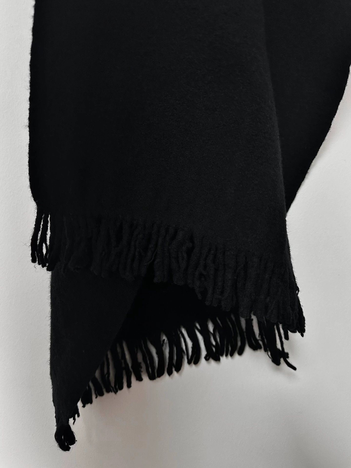 Comme des Garcons Black Fringed Scarf Size ONE SIZE - 5 Thumbnail