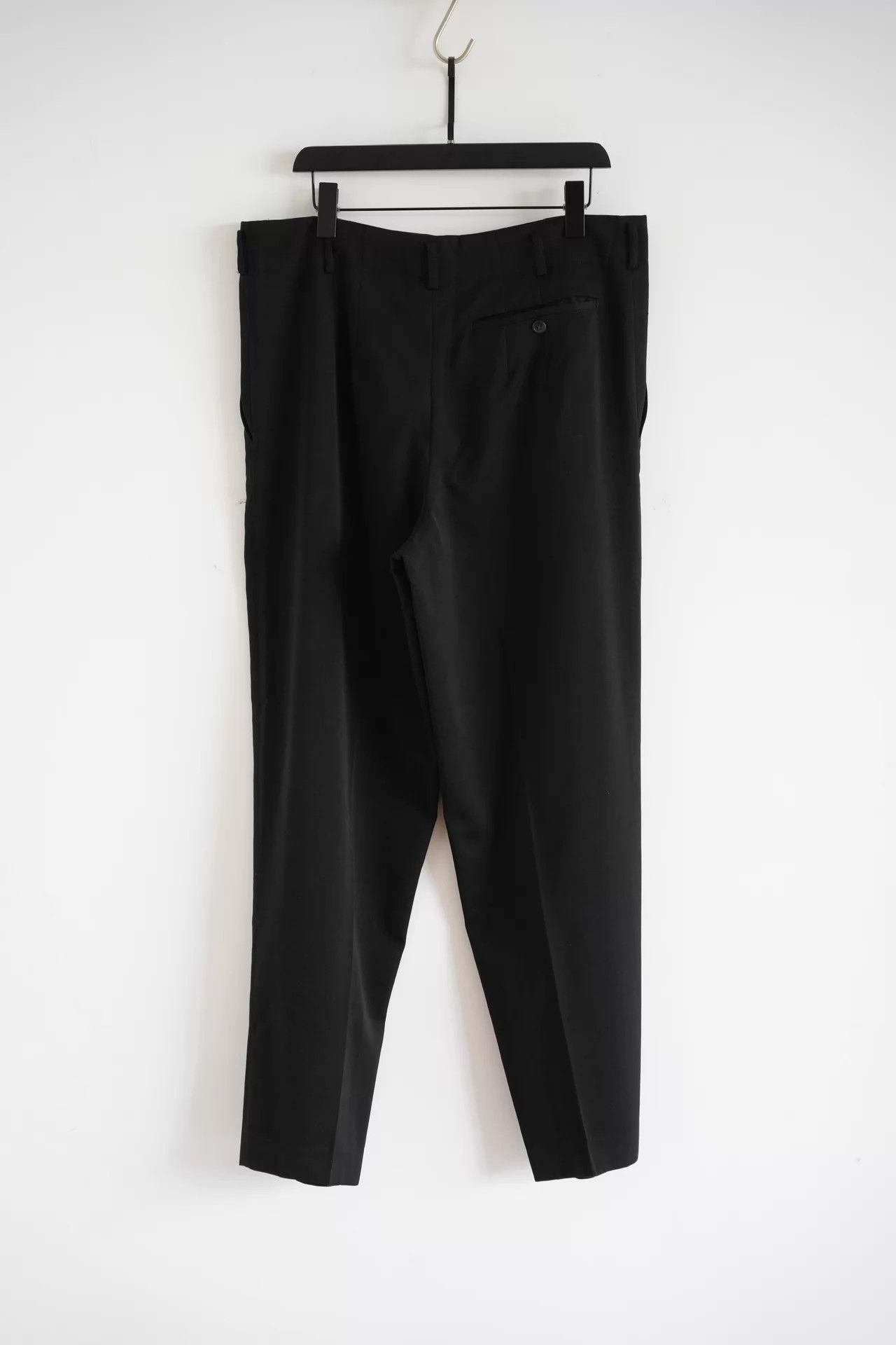 Yohji Yamamoto Black Casual Pants with Side Stripe Detail Size US 30 / EU 46 - 2 Thumbnail