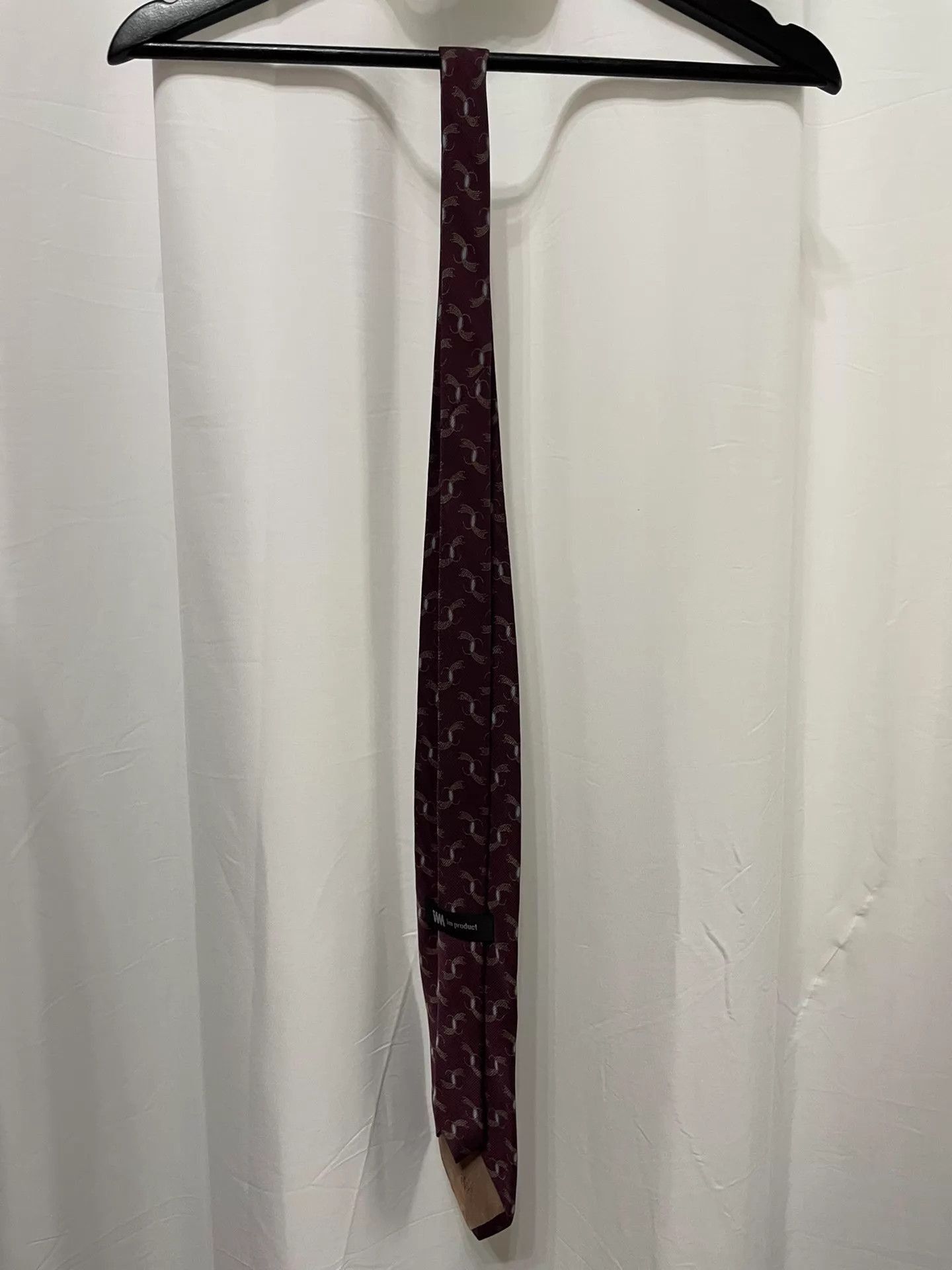 Issey Miyake Red Patterned Necktie Size ONE SIZE - 2 Thumbnail