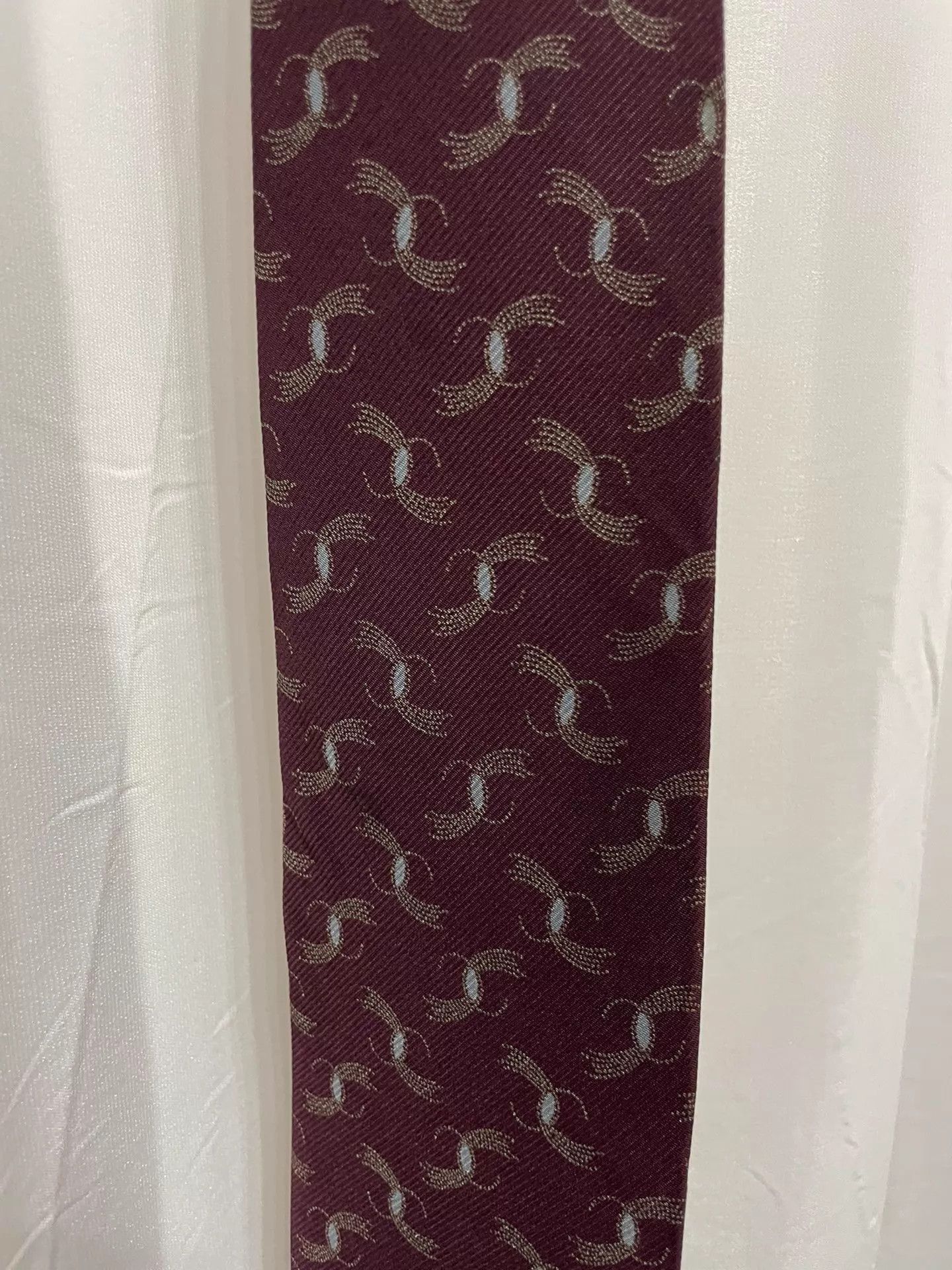 Issey Miyake Red Patterned Necktie Size ONE SIZE - 3 Thumbnail