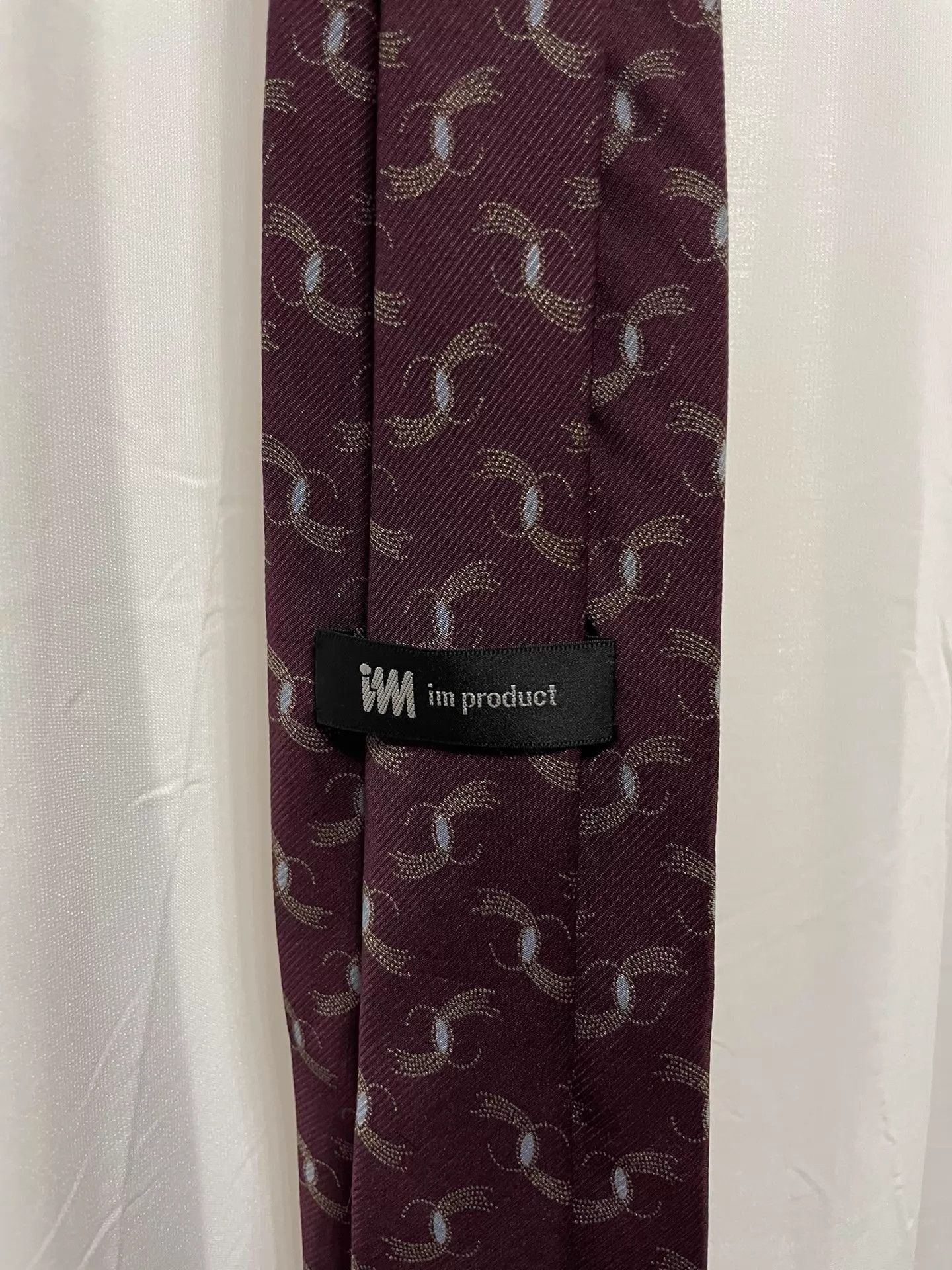 Issey Miyake Red Patterned Necktie Size ONE SIZE - 4 Thumbnail