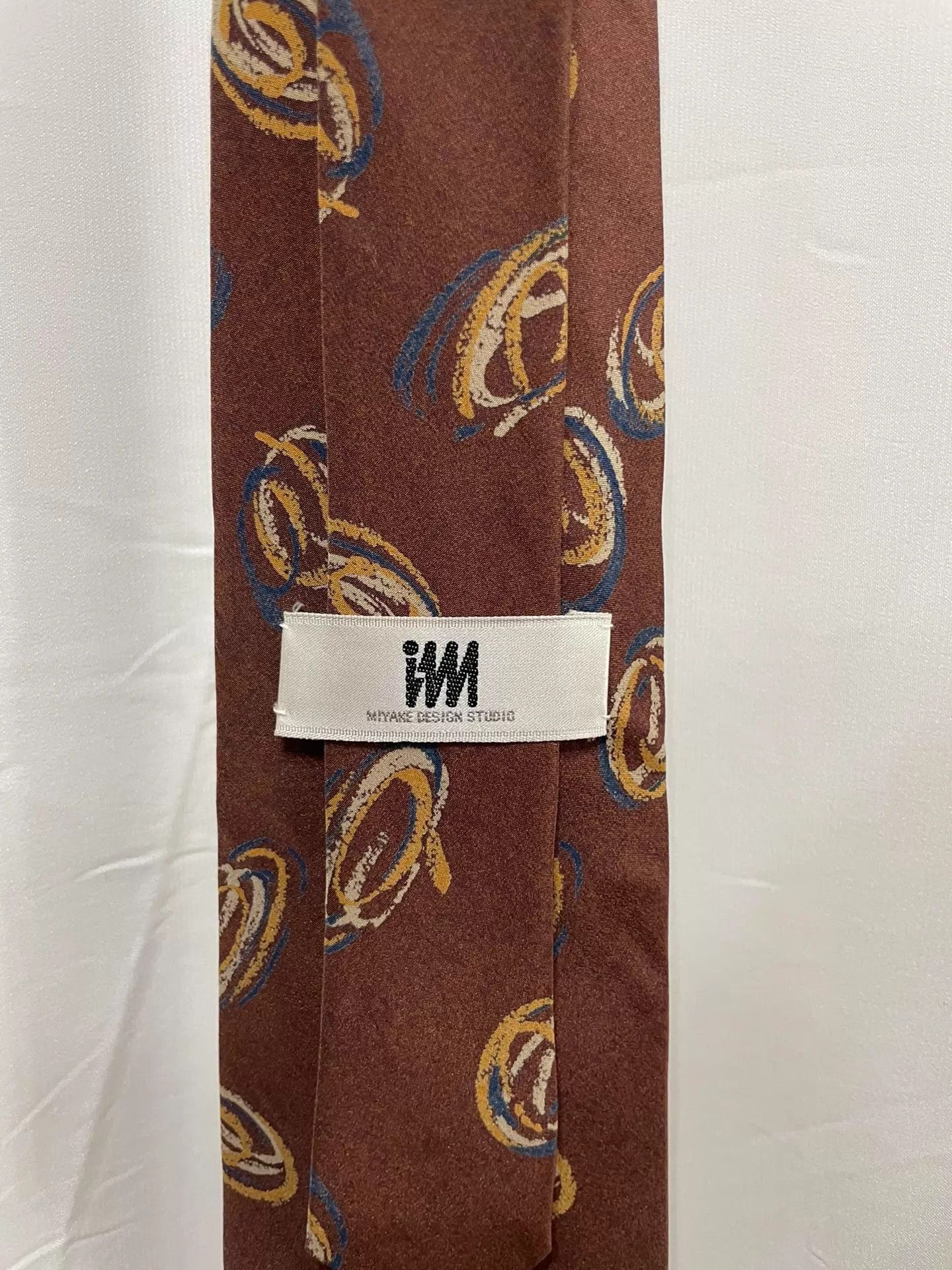 Issey Miyake Multi-Patterned Swirl Design Necktie Size ONE SIZE - 4 Thumbnail