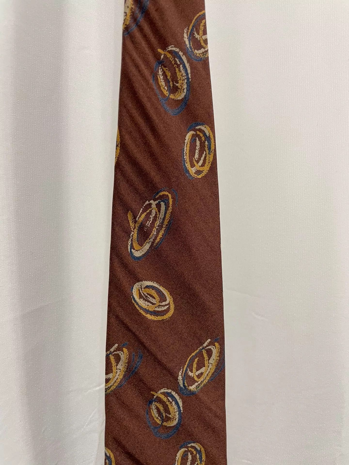 Issey Miyake Multi-Patterned Swirl Design Necktie Size ONE SIZE - 3 Thumbnail