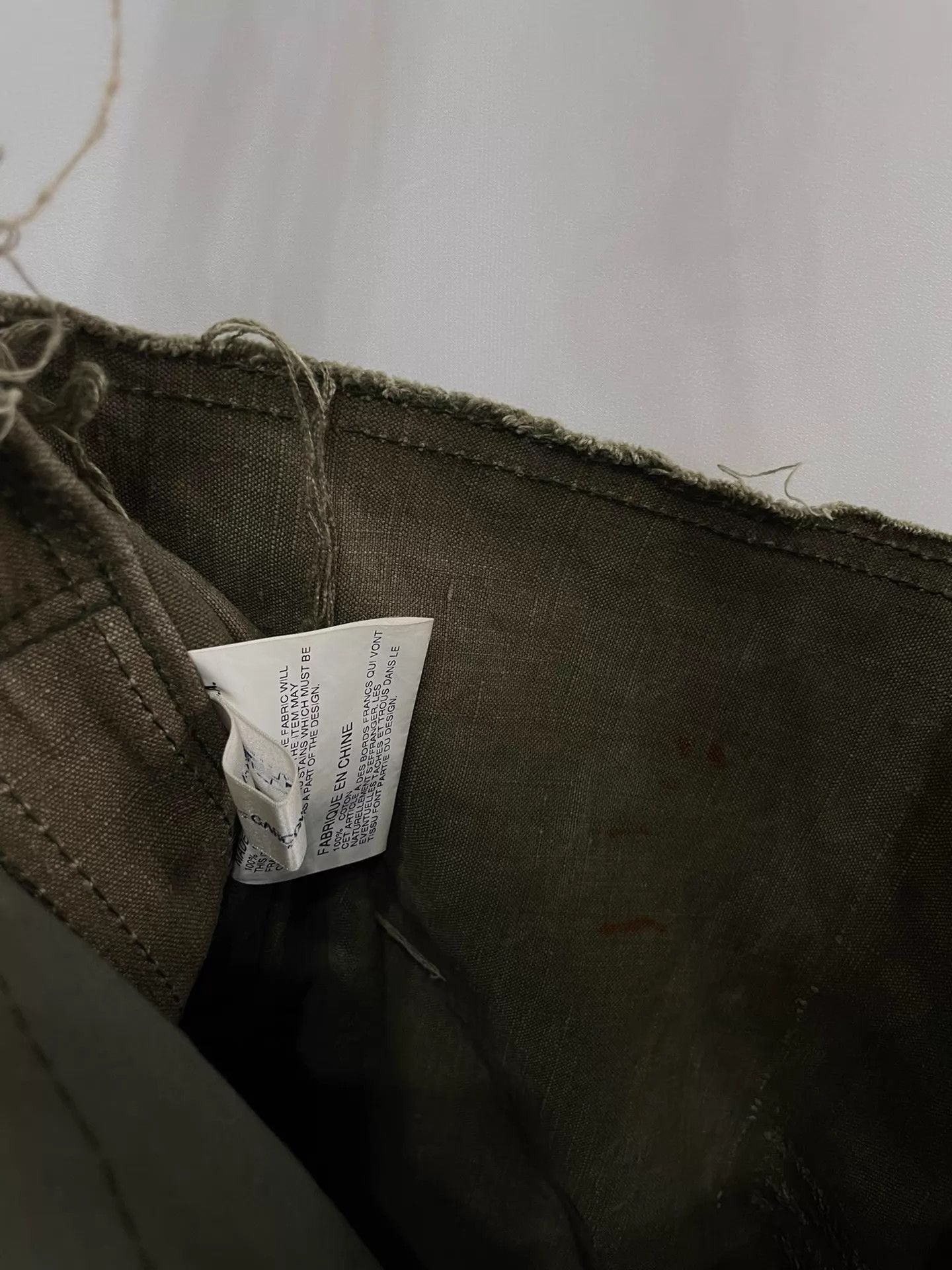 Comme des Garcons Beige Frayed Edge Crossbody Bag Size ONE SIZE - 6 Thumbnail