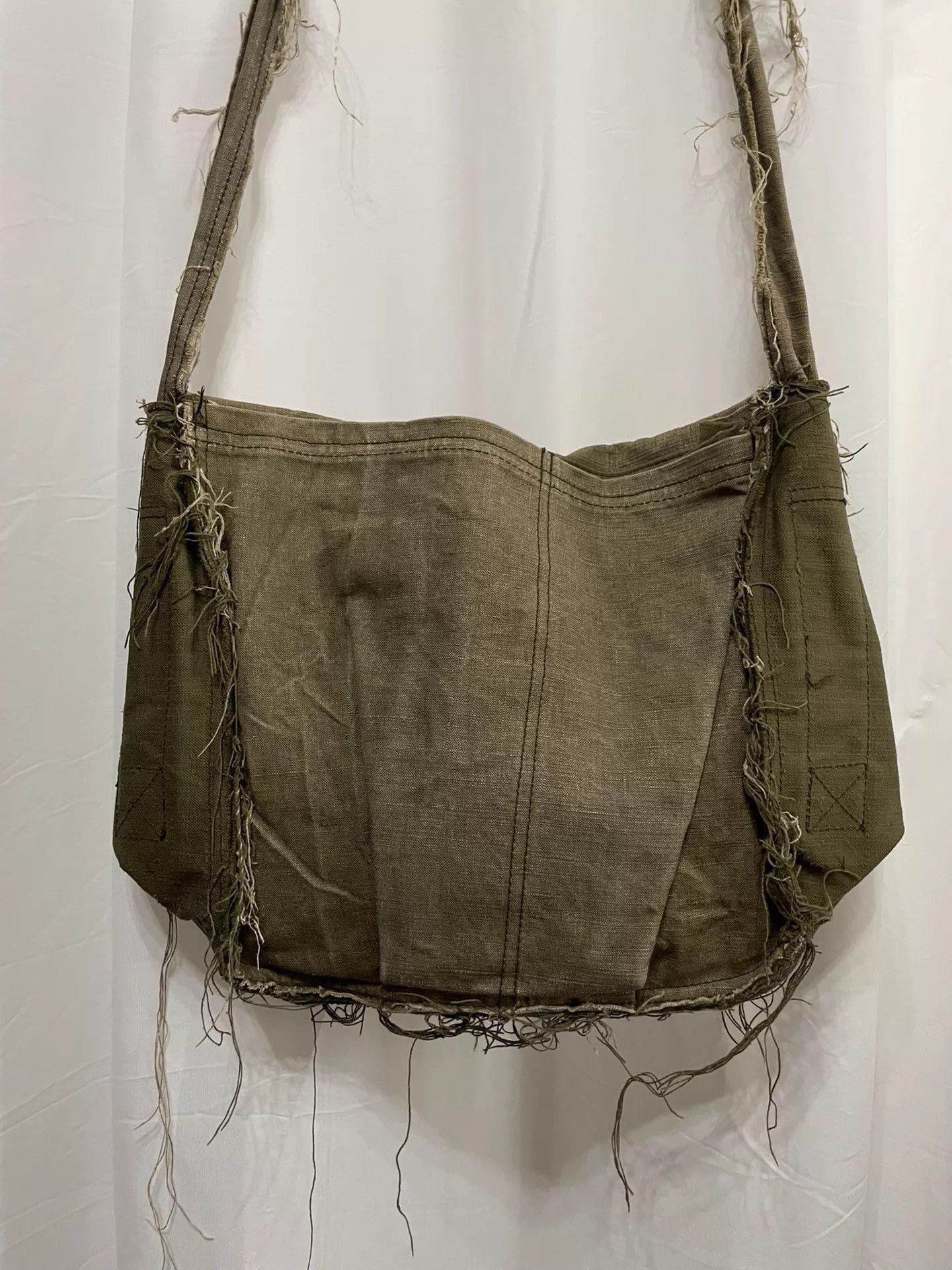Comme des Garcons Beige Frayed Edge Crossbody Bag Size ONE SIZE - 3 Thumbnail