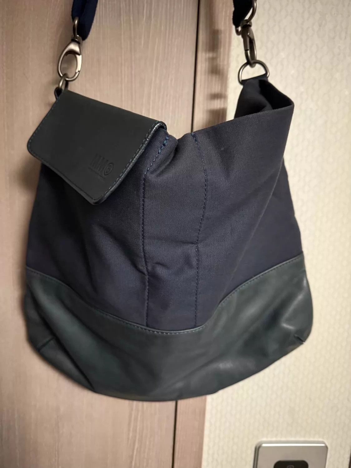 Maison Margiela Black Canvas and Leather Shoulder Bag Size ONE SIZE - 3 Thumbnail
