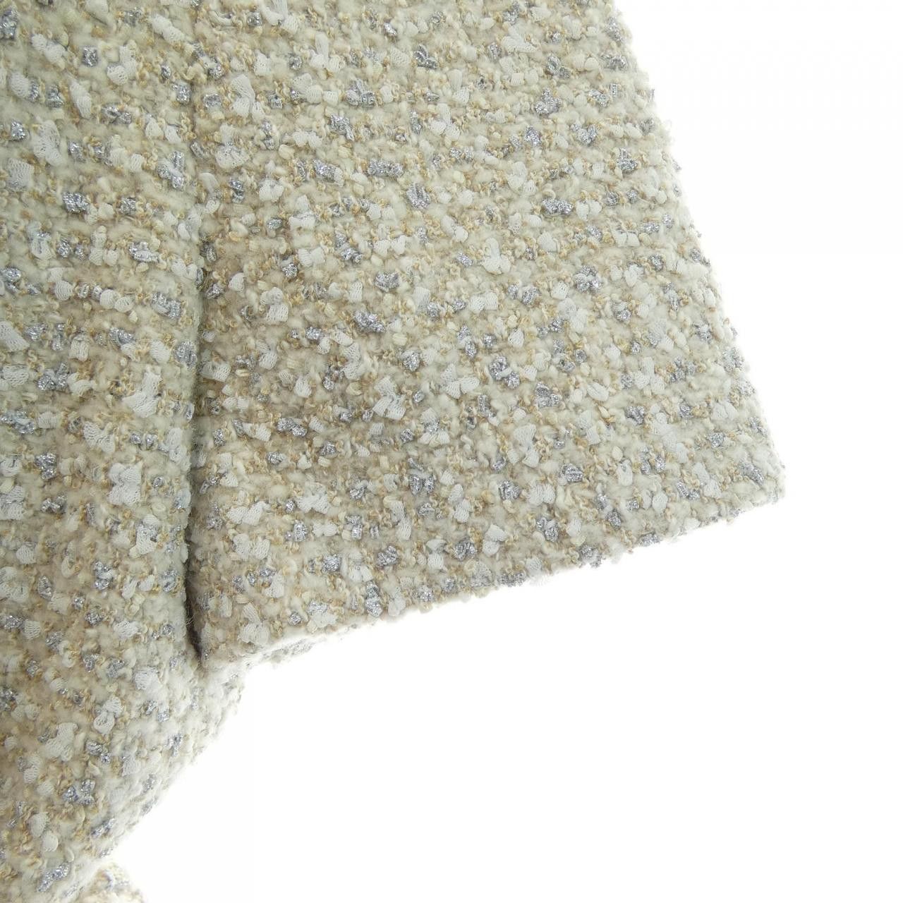 Louis Vuitton Louis Vuitton Louis Vuitton Lurex Tweed Belted Skater Dress Textile Dresses FNDR66O80 DUTY FREE for USA Size ONE SIZE - 7 Thumbnail