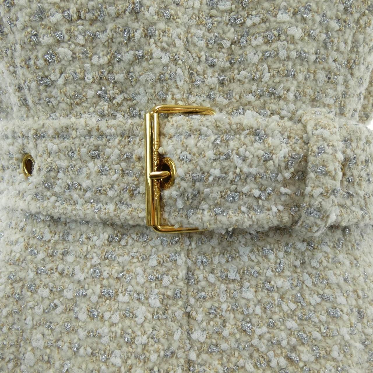 Louis Vuitton Louis Vuitton Louis Vuitton Lurex Tweed Belted Skater Dress Textile Dresses FNDR66O80 DUTY FREE for USA Size ONE SIZE - 8 Thumbnail