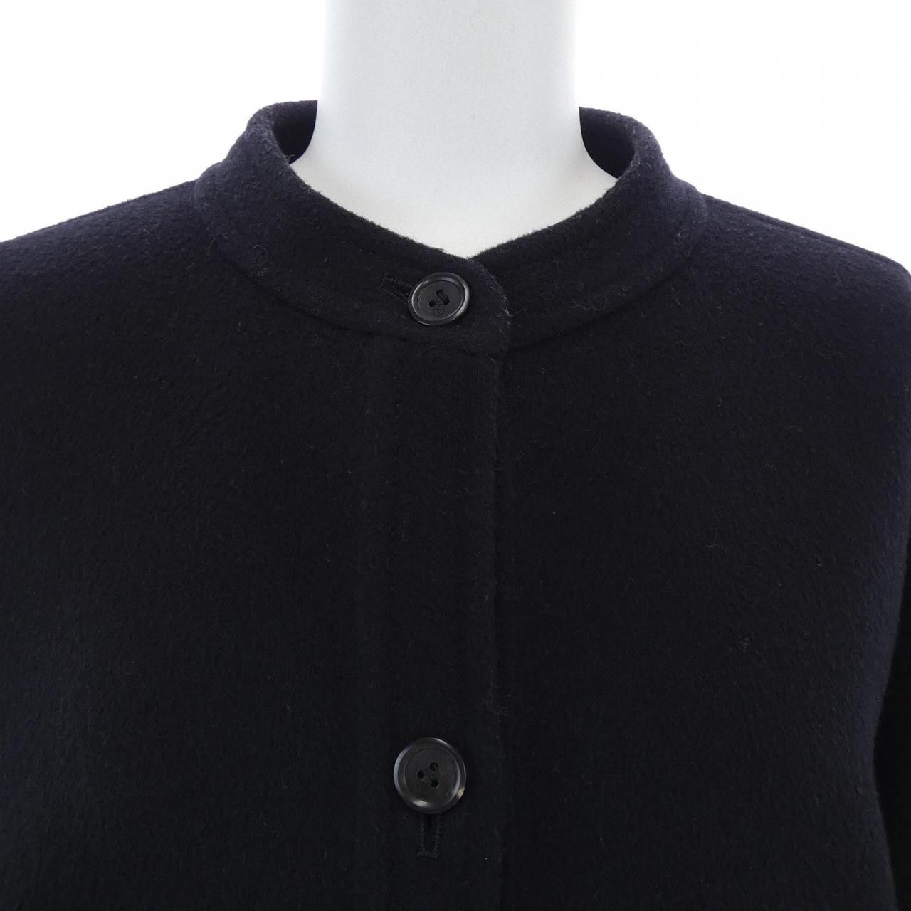Louis Vuitton Louis Vuitton Louis Vuitton Signature Boxy Button Up Wool Coat Textile Outerwear FSCO04NVN DUTY FREE for USA Size ONE SIZE - 5 Thumbnail