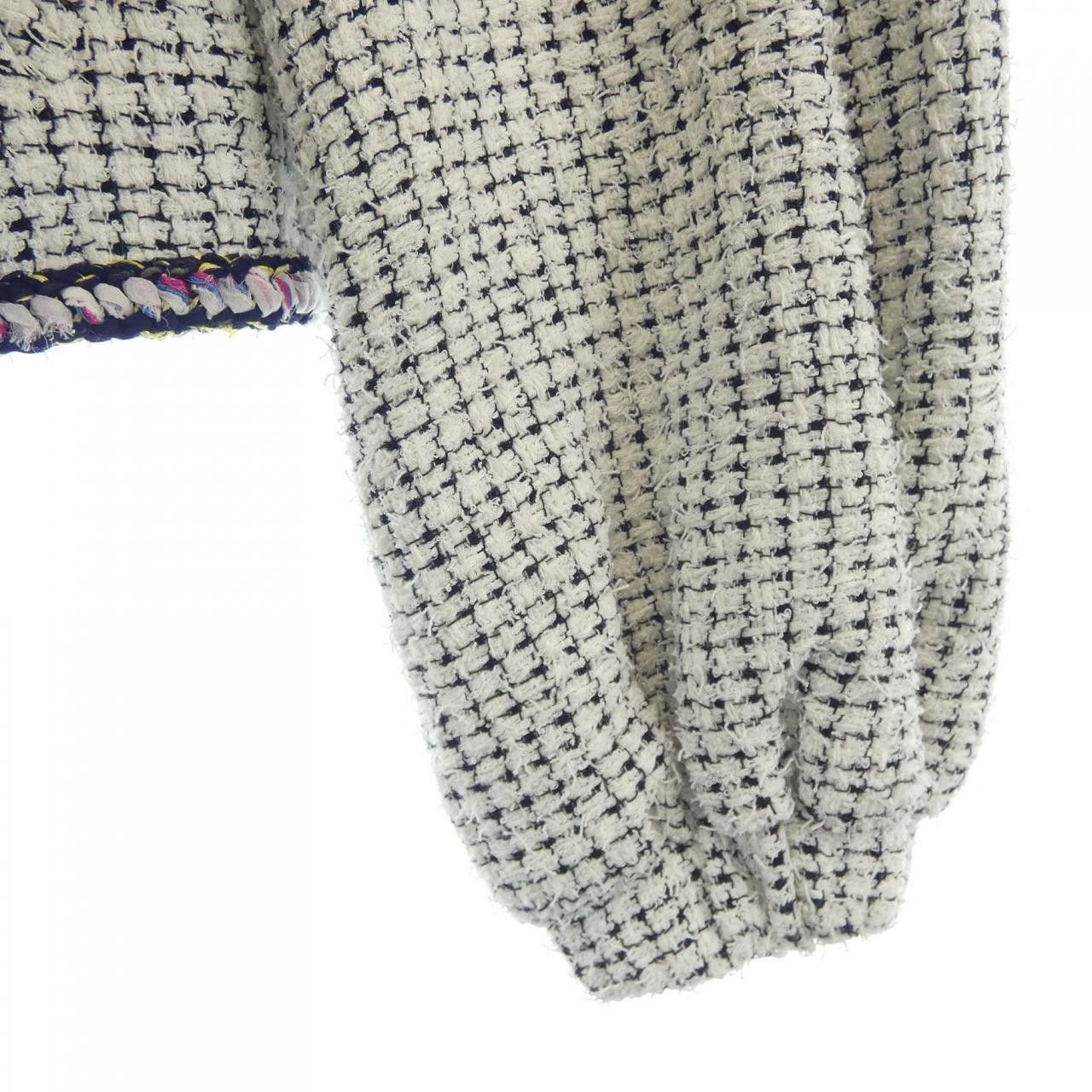 Chanel Chanel Chanel LOOK29 Collarless Jacket Textile Outerwear P70074V60046 DUTY FREE for USA Size ONE SIZE - 7 Thumbnail