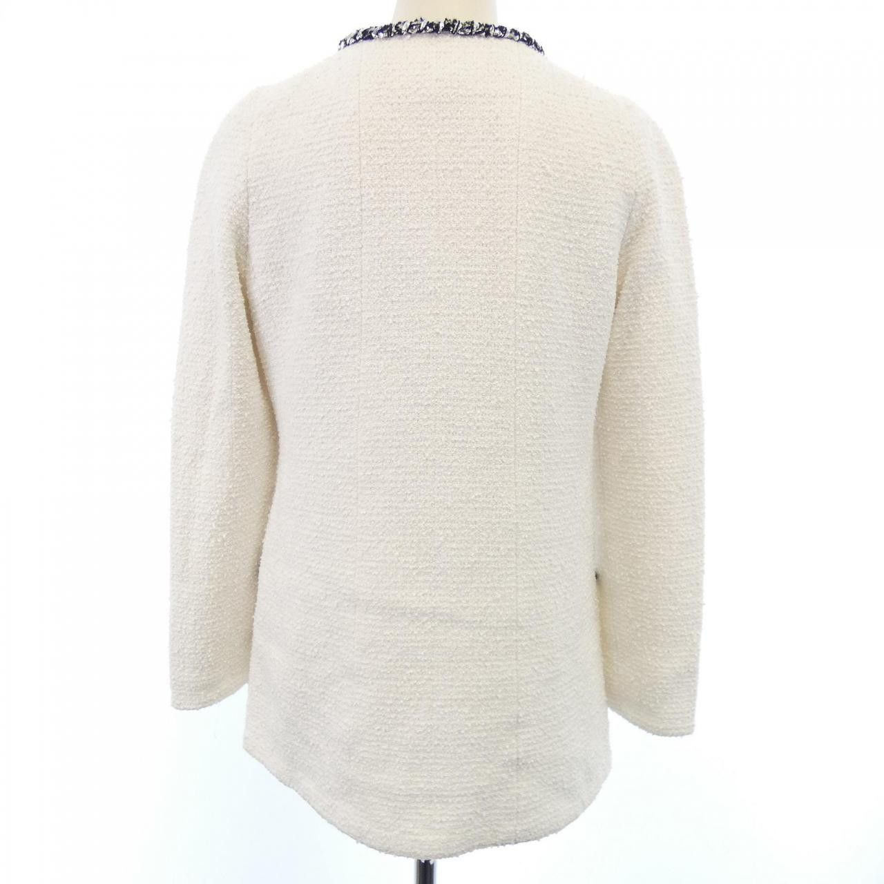 Chanel Chanel Chanel Collarless Jacket Textile Outerwear P72407V64049 DUTY FREE for USA Size ONE SIZE - 2 Thumbnail