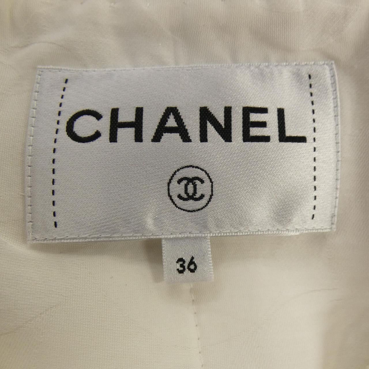 Chanel Chanel Chanel Collarless Jacket Textile Outerwear P72407V64049 DUTY FREE for USA Size ONE SIZE - 4 Thumbnail