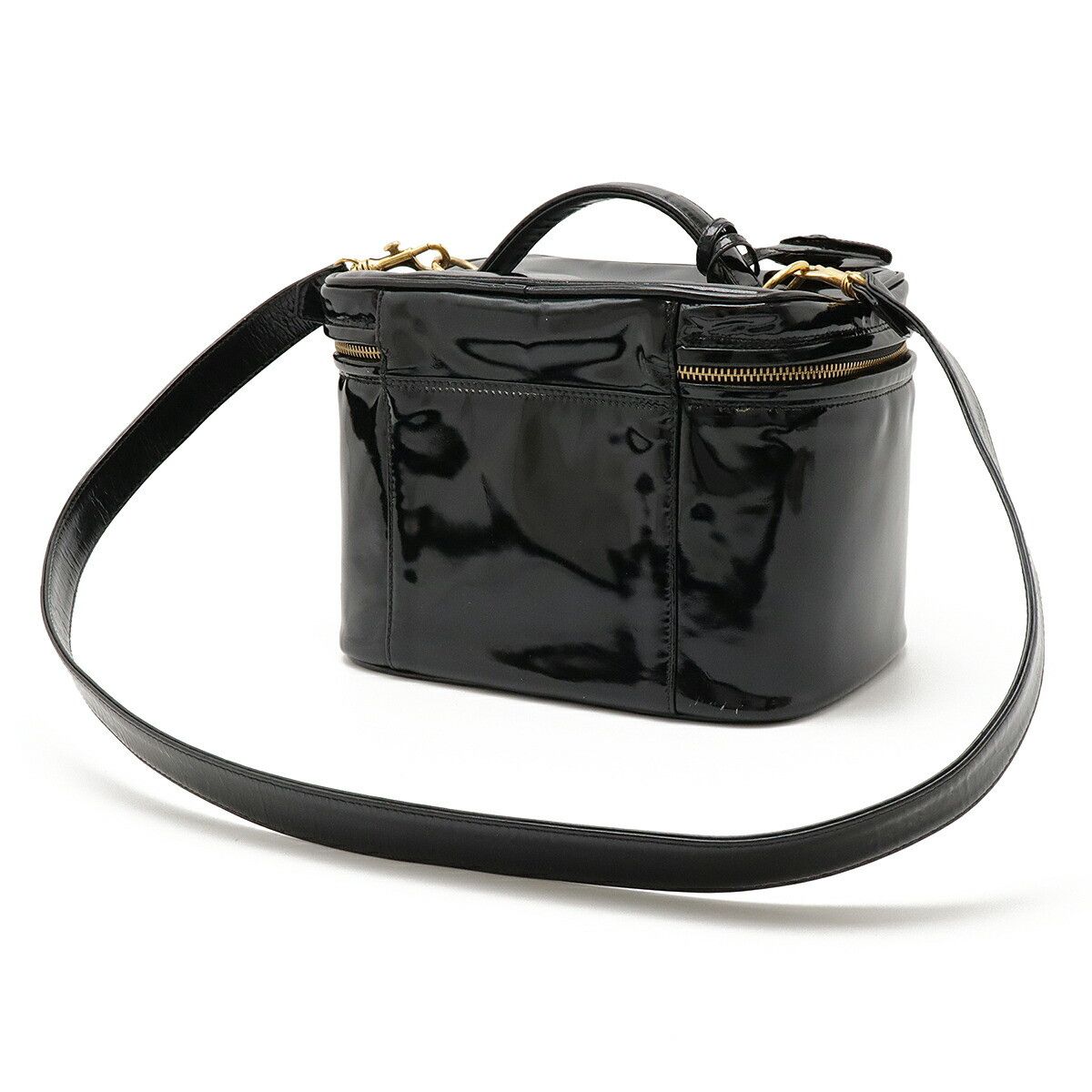 Chanel Chanel Chanel Patent Leather 2way Bag Plastic / Synthetic Vanity Bag DUTY FREE for USA Size ONE SIZE - 2 Thumbnail