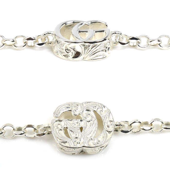 Gucci Gucci Gucci 925 Silver Double G Bracelet Precious Metal Bracelet 770756J84008106 DUTY FREE for USA Size ONE SIZE - 2 Thumbnail