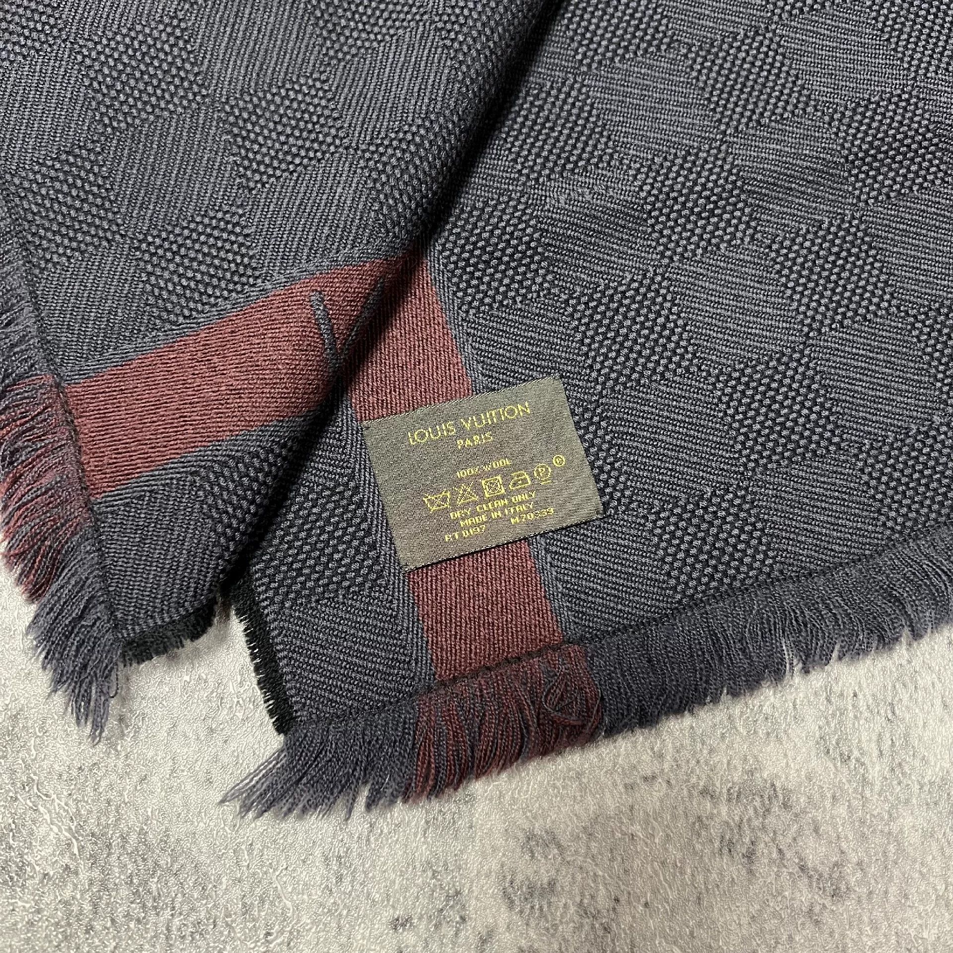 Louis Vuitton Louis Vuitton Checkered Scarf one size Men Size ONE SIZE - 5 Thumbnail