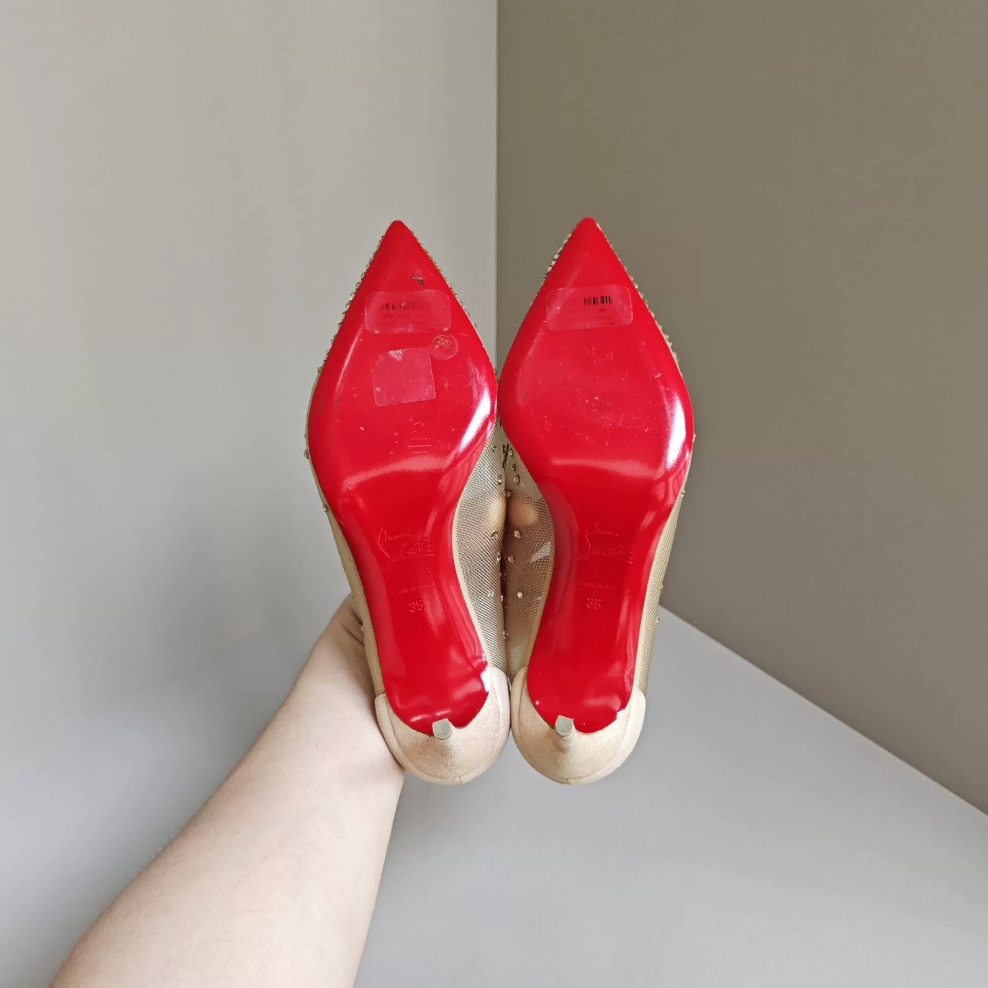 Christian Louboutin Christian Louboutin Red Lowtop Sneakers us_5 Women Size US 5 / IT 35 - 5 Thumbnail