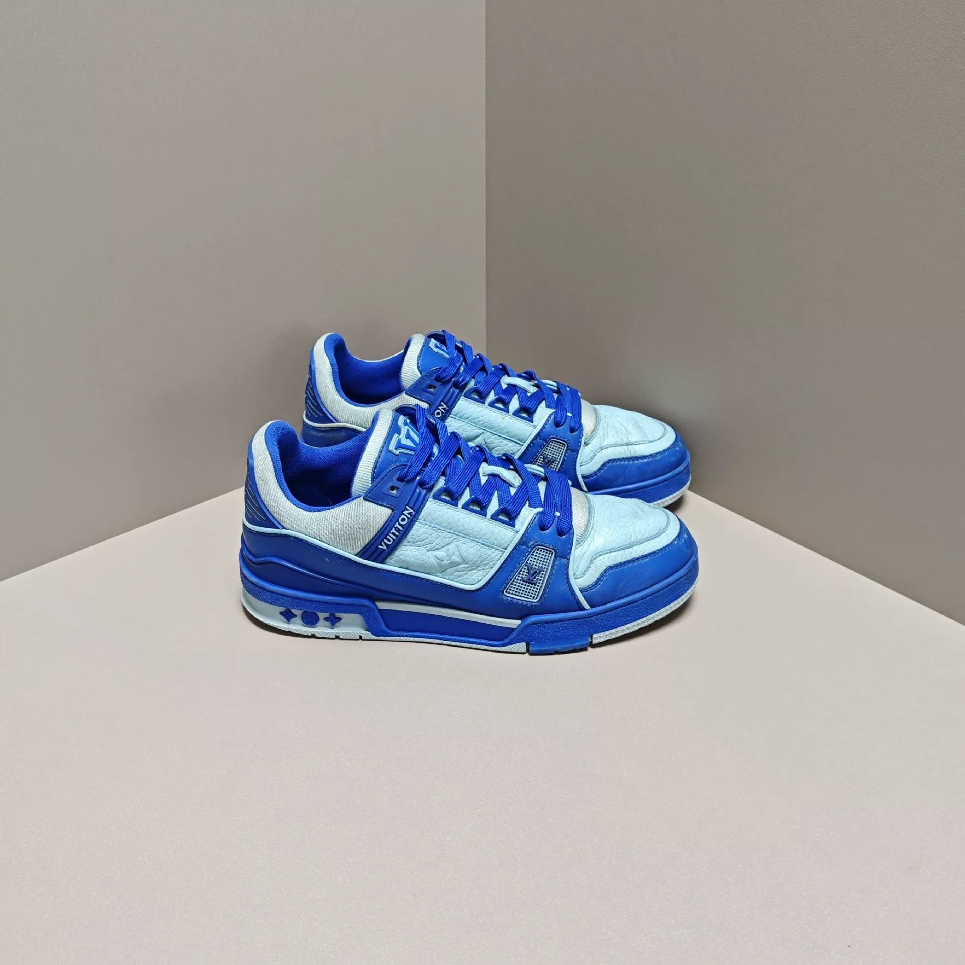 Louis Vuitton Louis Vuitton Training Blue Lowtop Sneakers 7 Men Size US 7 / EU 40 - 4 Thumbnail