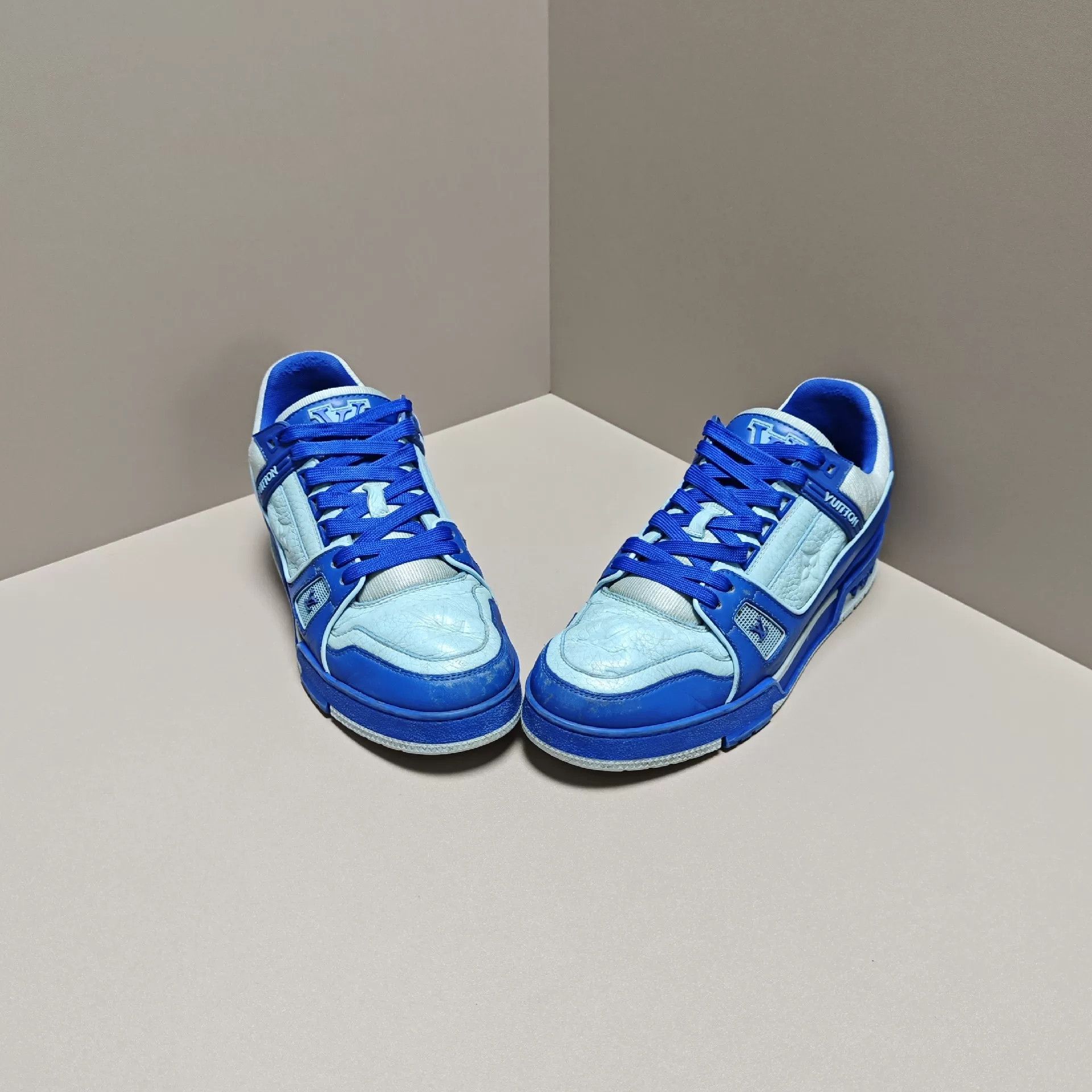 Louis Vuitton Louis Vuitton Training Blue Lowtop Sneakers 7 Men Size US 7 / EU 40 - 2 Thumbnail