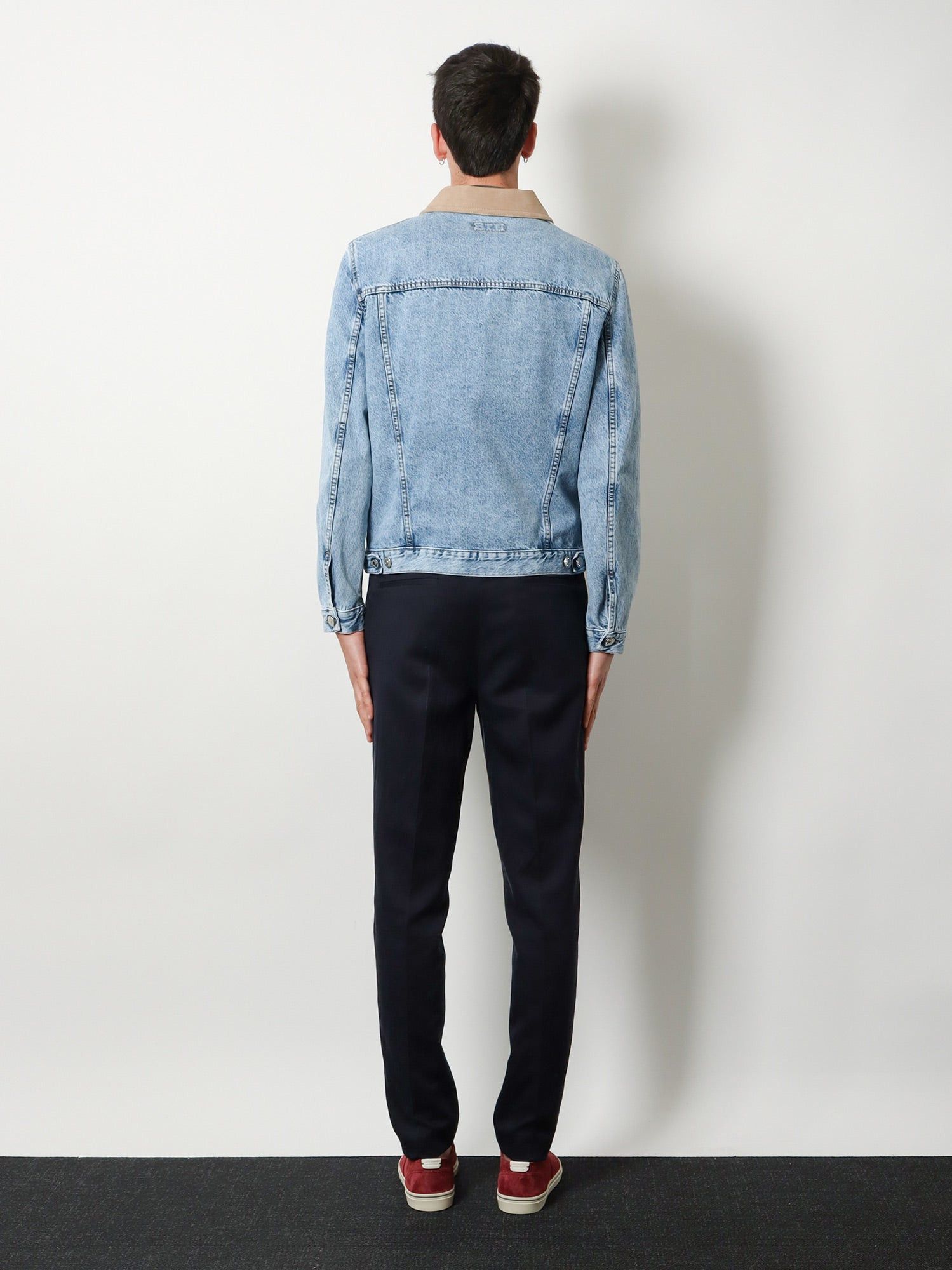 Brunello Cucinelli Denim Jacket With Suede Collar Size US M / EU 48-50 / 2 - 3 Thumbnail
