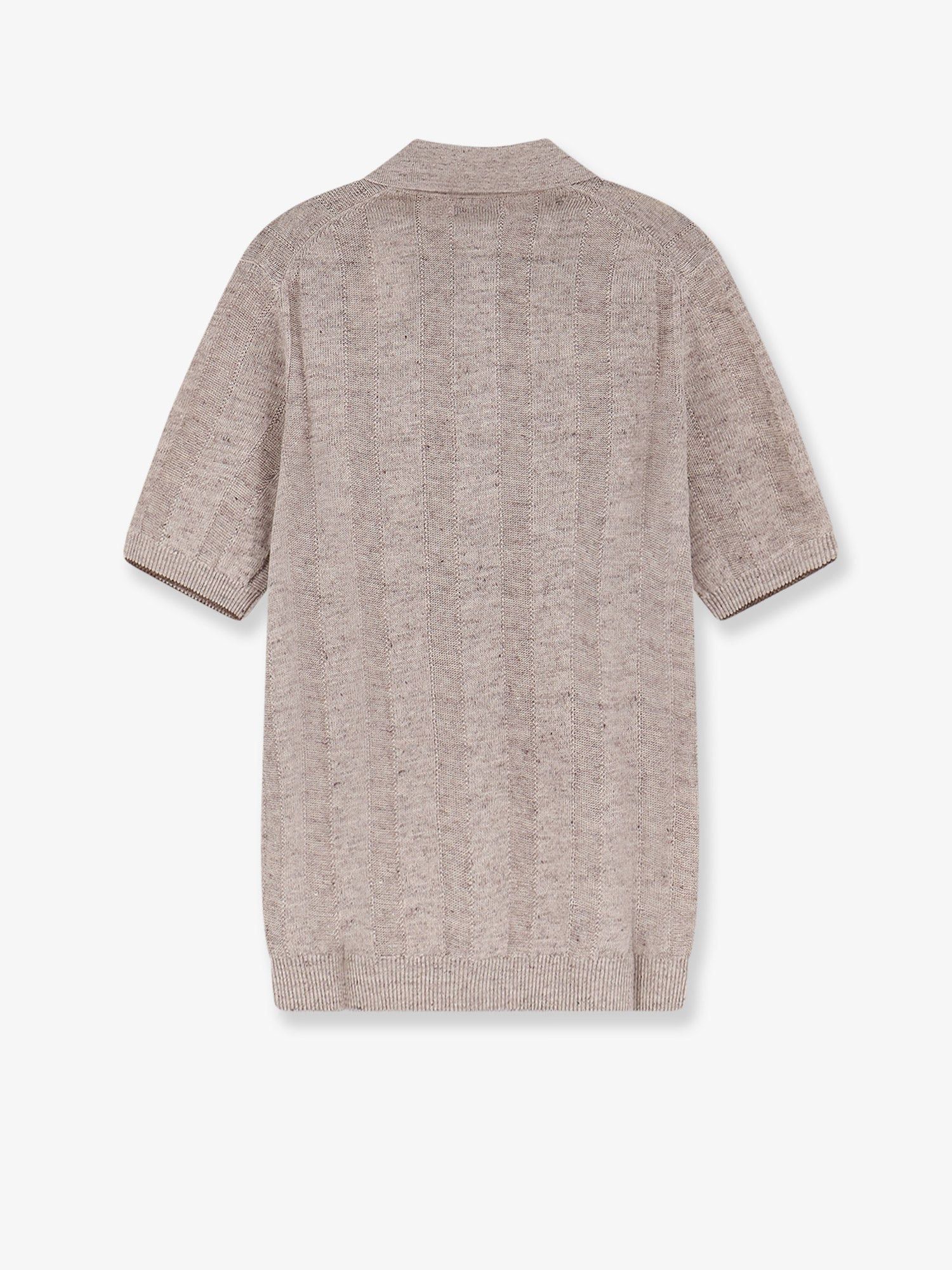 Brunello Cucinelli Linen And Cotton Blend Polo Shirt Size US L / EU 52-54 / 3 - 2 Thumbnail