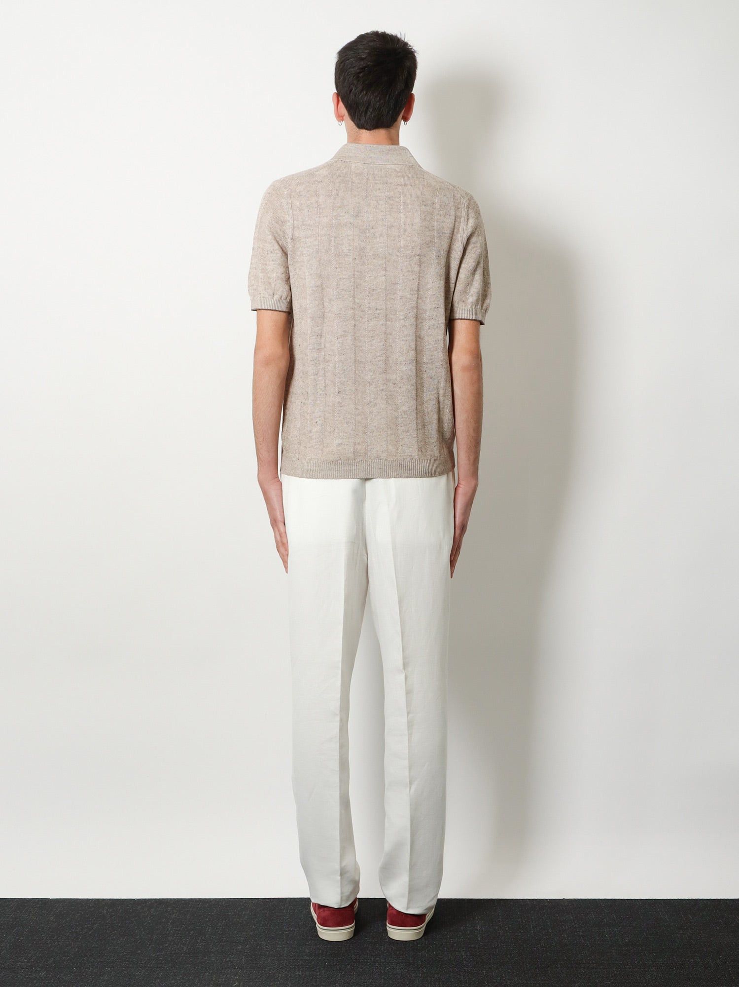 Brunello Cucinelli Linen And Cotton Blend Polo Shirt Size US XXL / EU 58 / 5 - 5 Thumbnail