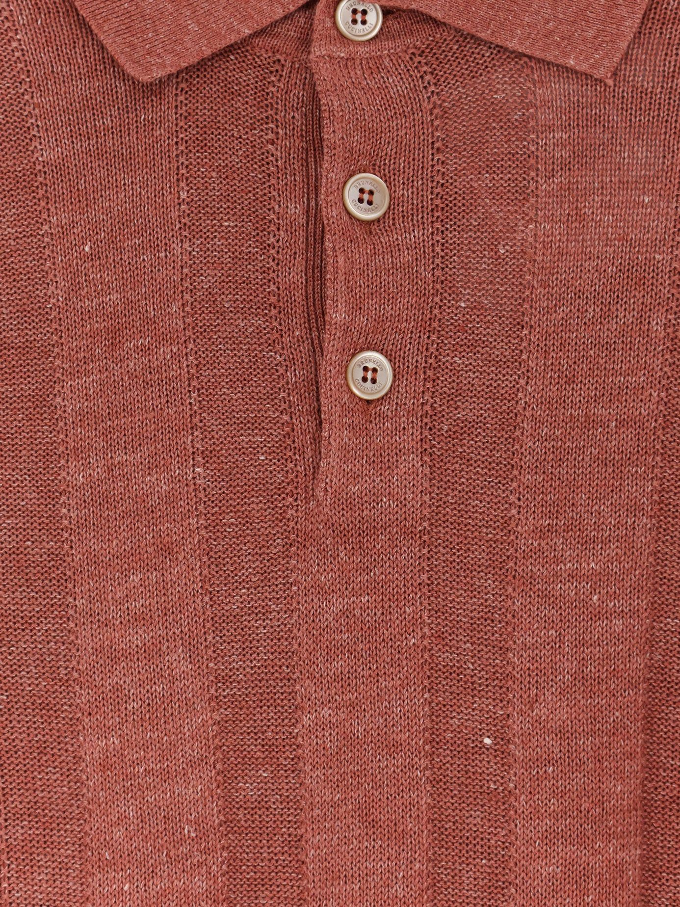 Brunello Cucinelli Linen And Cotton Blend Polo Shirt Size US M / EU 48-50 / 2 - 3 Thumbnail
