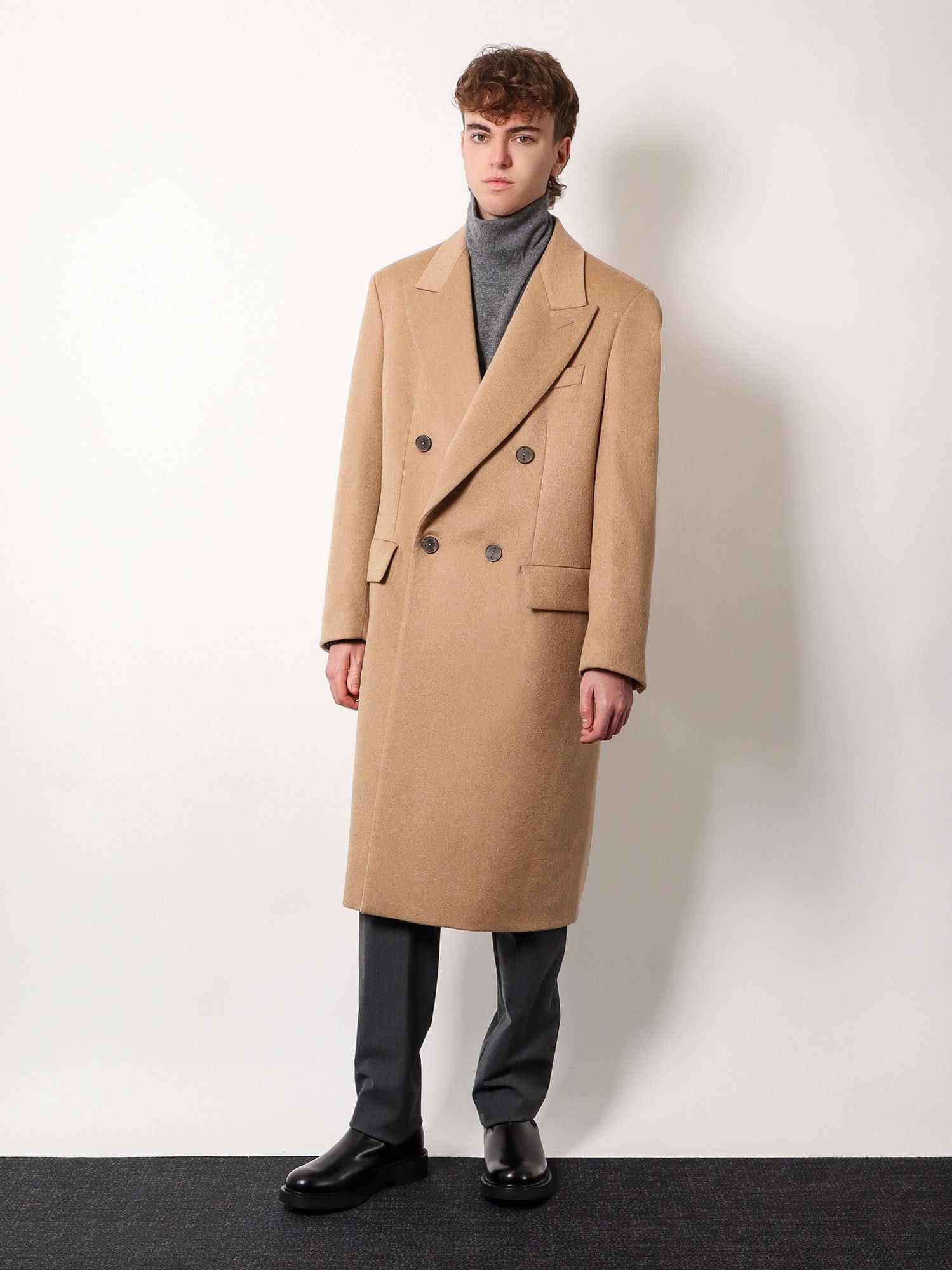 Hevo Cashmere Coat With Satin Lining Size US XXL / EU 58 / 5 - 2 Thumbnail
