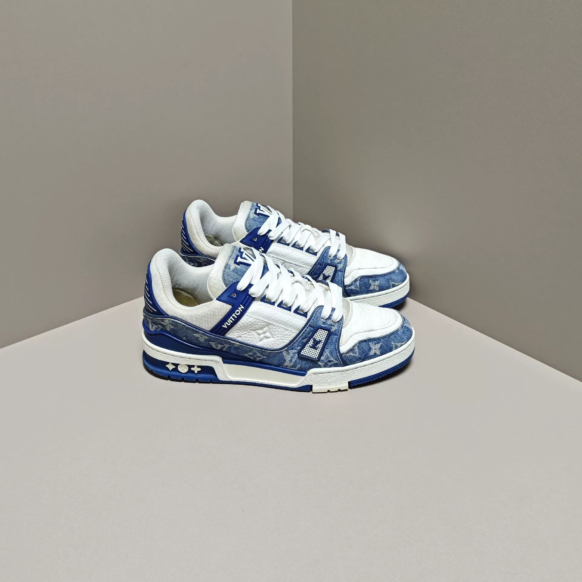 Louis Vuitton Louis Vuitton Training Denim Blue Lowtop Sneakers 8 Men Size US 8 / EU 41 - 4 Thumbnail