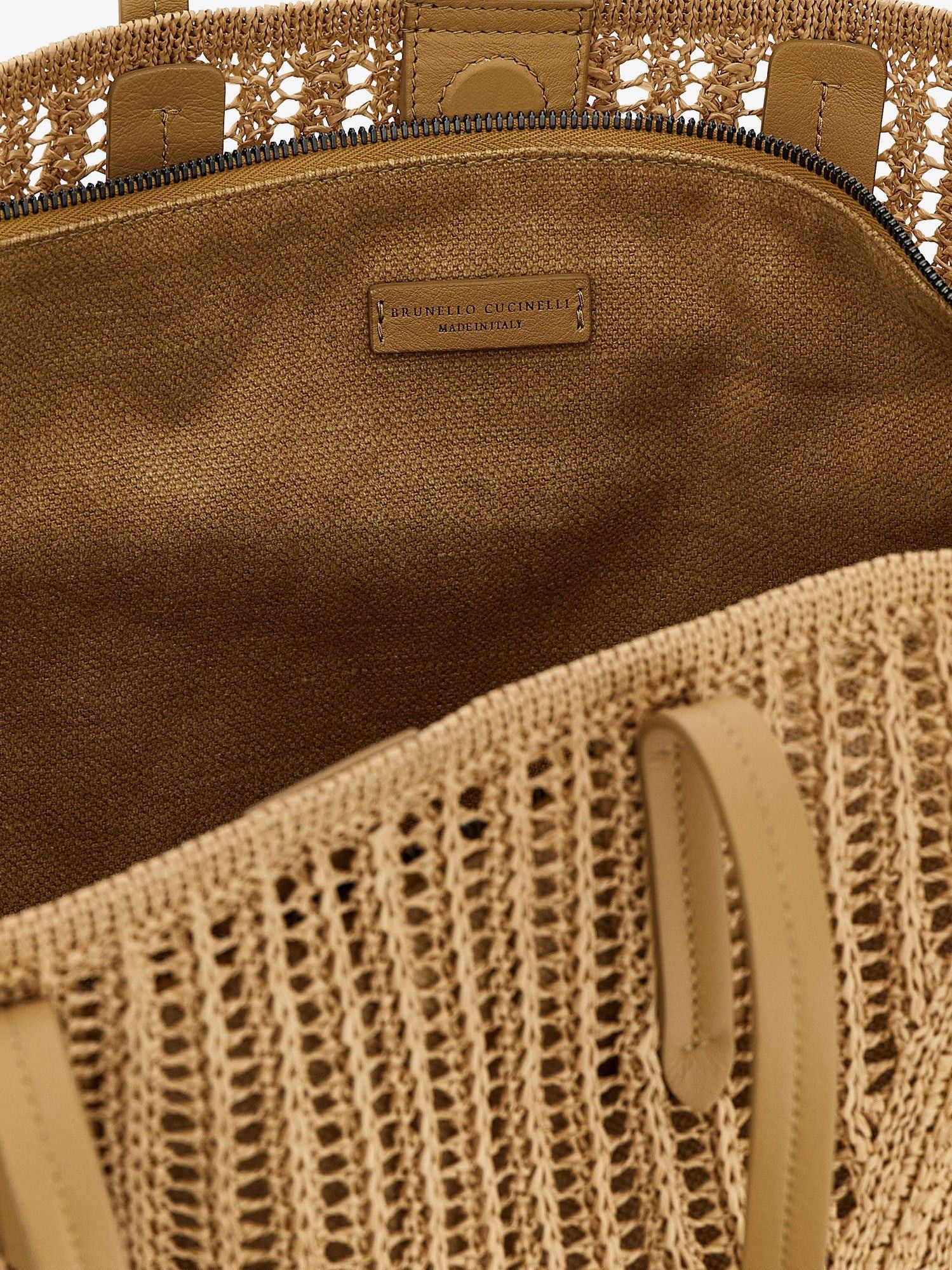Brunello Cucinelli Bc Duo Raffia Shoulder Bag Size ONE SIZE - 4 Thumbnail