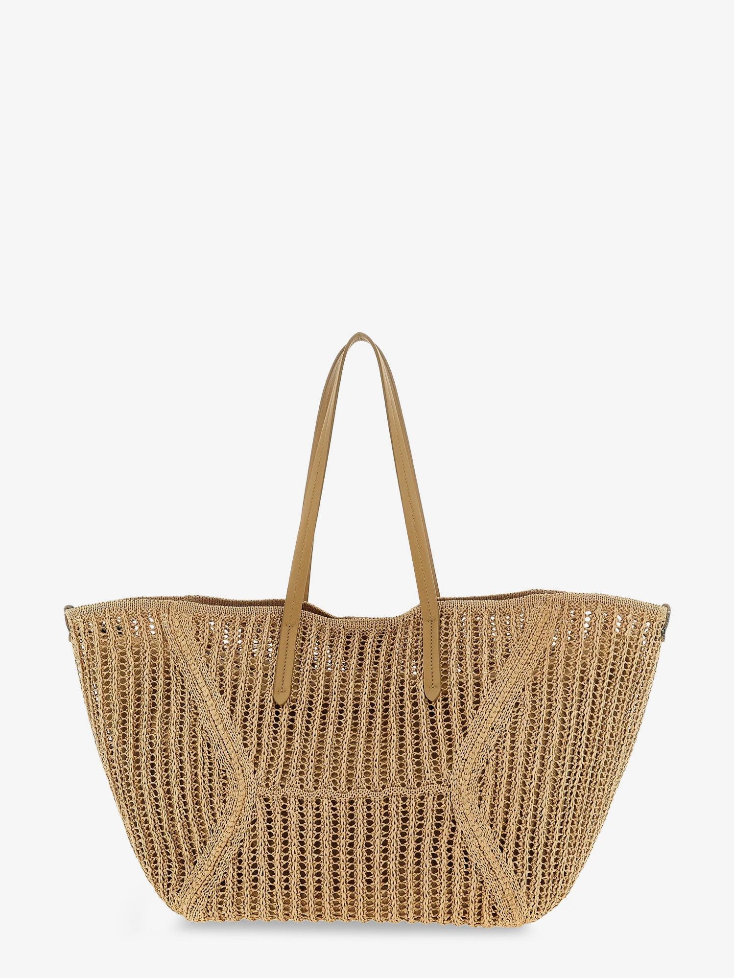 Brunello Cucinelli Bc Duo Raffia Shoulder Bag Size ONE SIZE - 2 Thumbnail