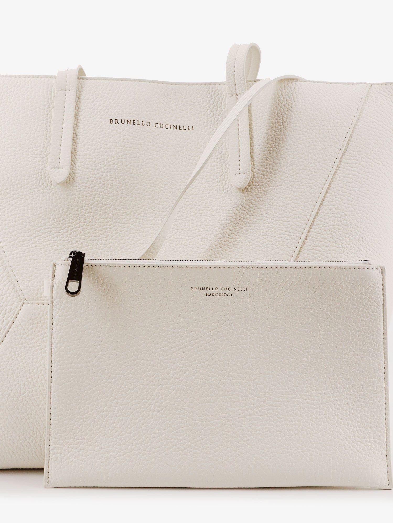 Brunello Cucinelli Bc Duo Hammered Leather Crossbody Bag Size ONE SIZE - 5 Thumbnail