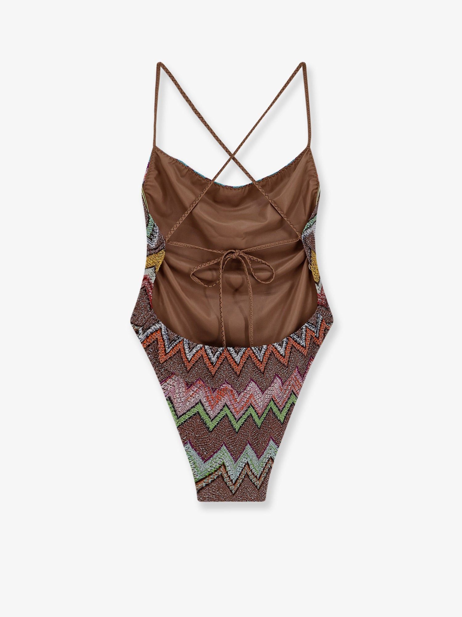 Missoni Laminated Viscose One-Piece Swimsuit Size L / US 10 / IT 46 - 2 Thumbnail