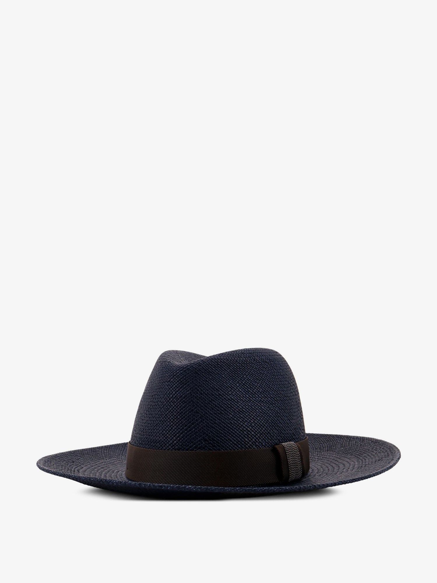Brunello Cucinelli Raffia Fedora Hat With Monili Detail Size ONE SIZE - 2 Thumbnail