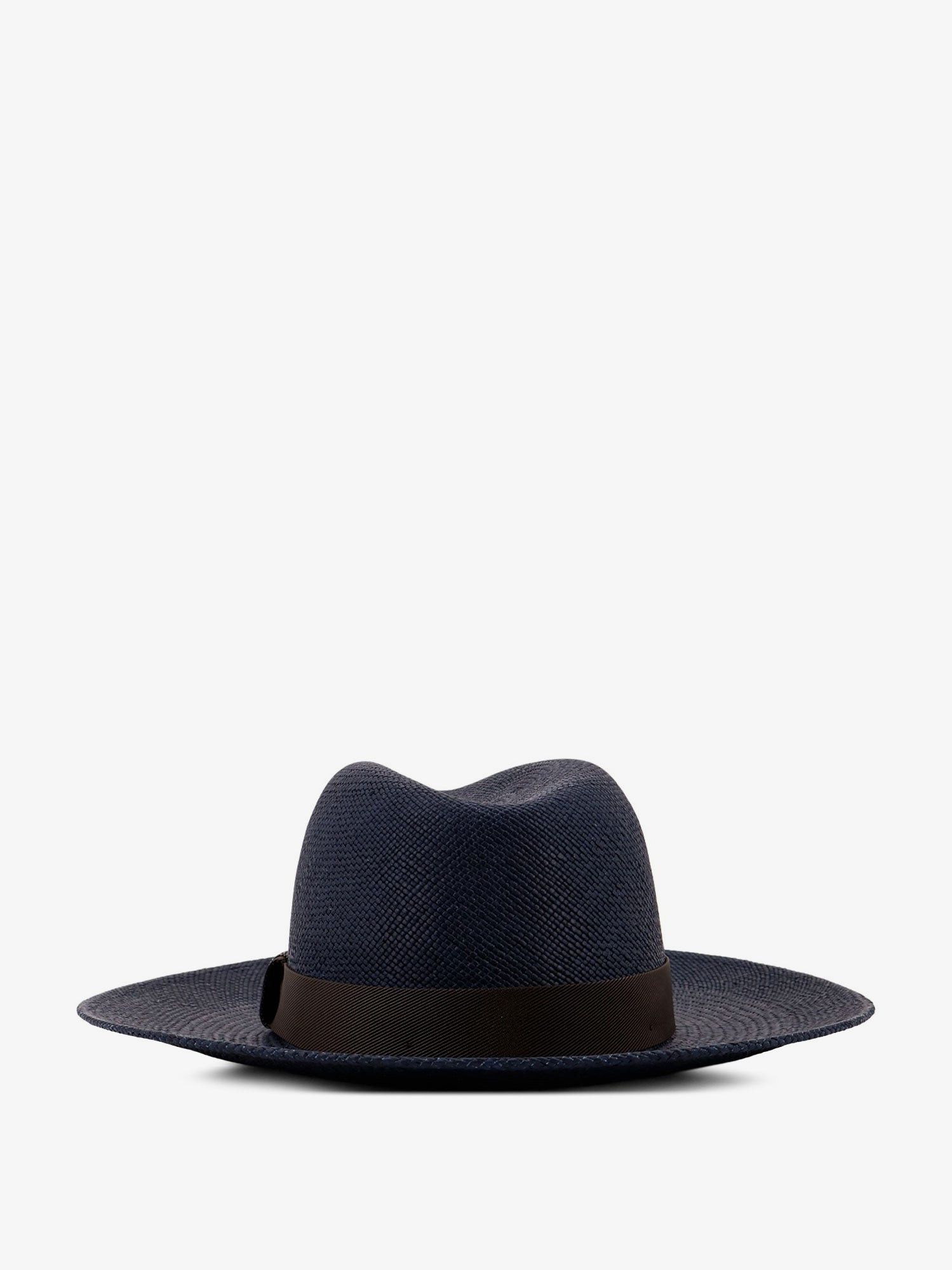 Brunello Cucinelli Raffia Fedora Hat With Monili Detail Size ONE SIZE - 3 Thumbnail
