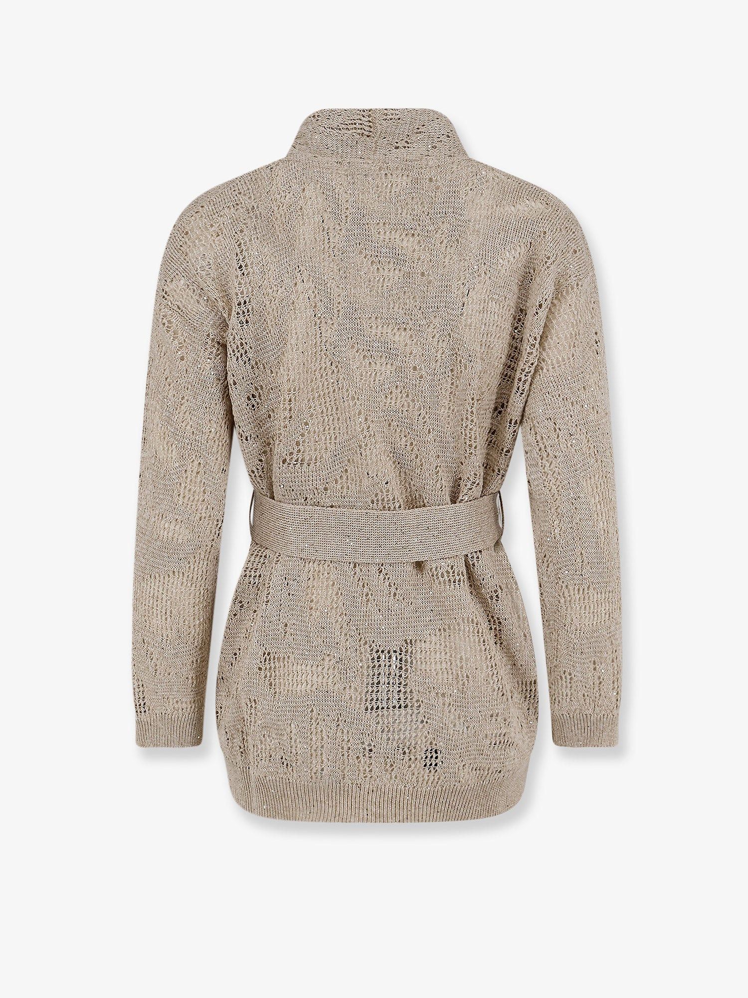Brunello Cucinelli Cotton And Linen Cardigan Size L / US 10 / IT 46 - 2 Thumbnail