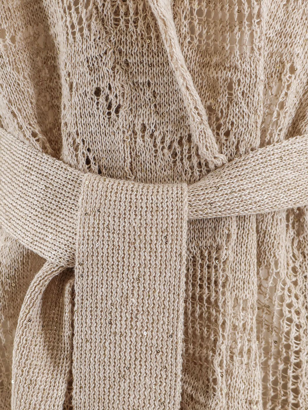 Brunello Cucinelli Cotton And Linen Cardigan Size M / US 6-8 / IT 42-44 - 3 Thumbnail