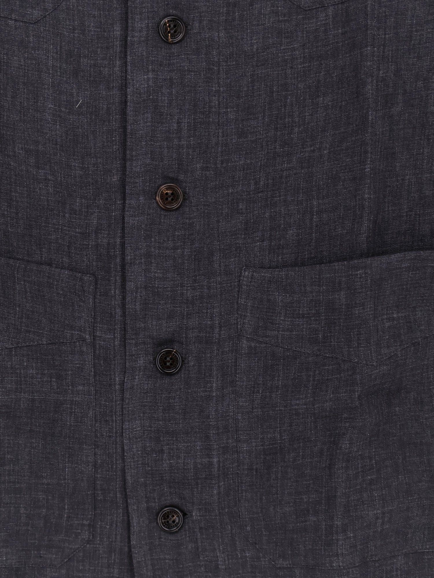Brunello Cucinelli Easy Fit Linen Shirt Size US L / EU 52-54 / 3 - 3 Thumbnail
