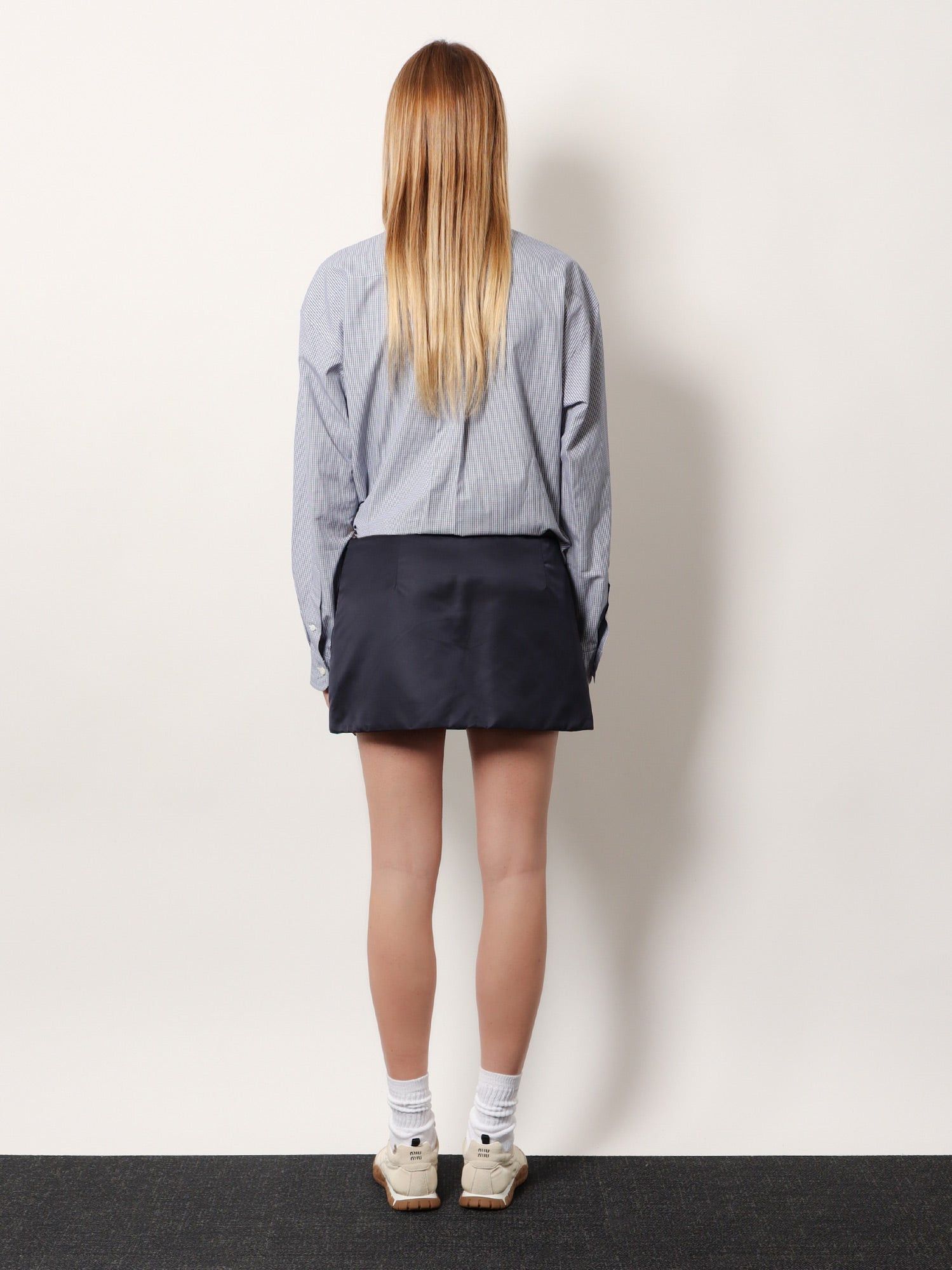 Miu Miu Recycled Material Mini Skirt Size 28" / US 6 / IT 42 - 5 Thumbnail