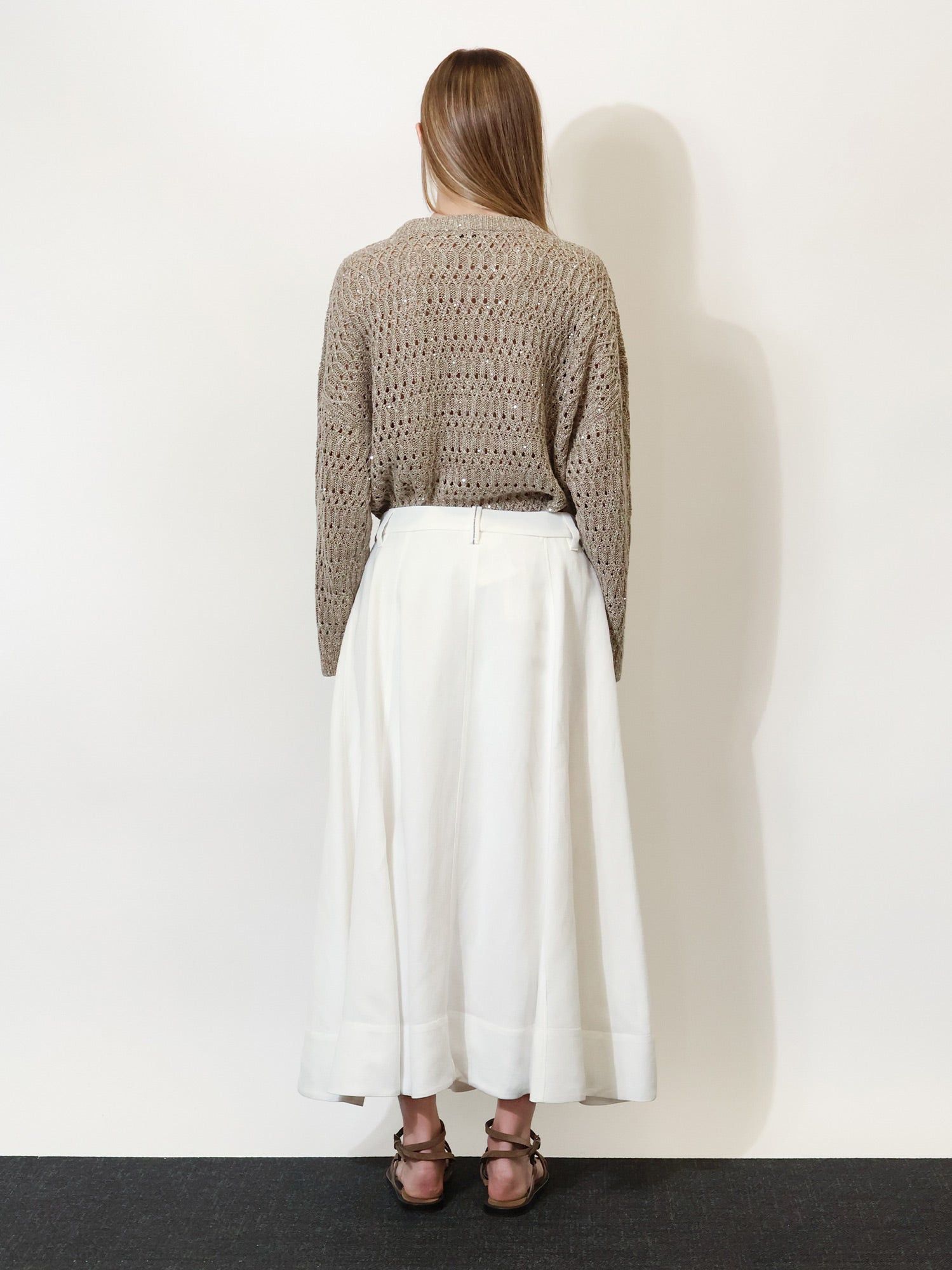 Brunello Cucinelli Viscose And Linen Skirt Size 28" / US 6 / IT 42 - 5 Thumbnail