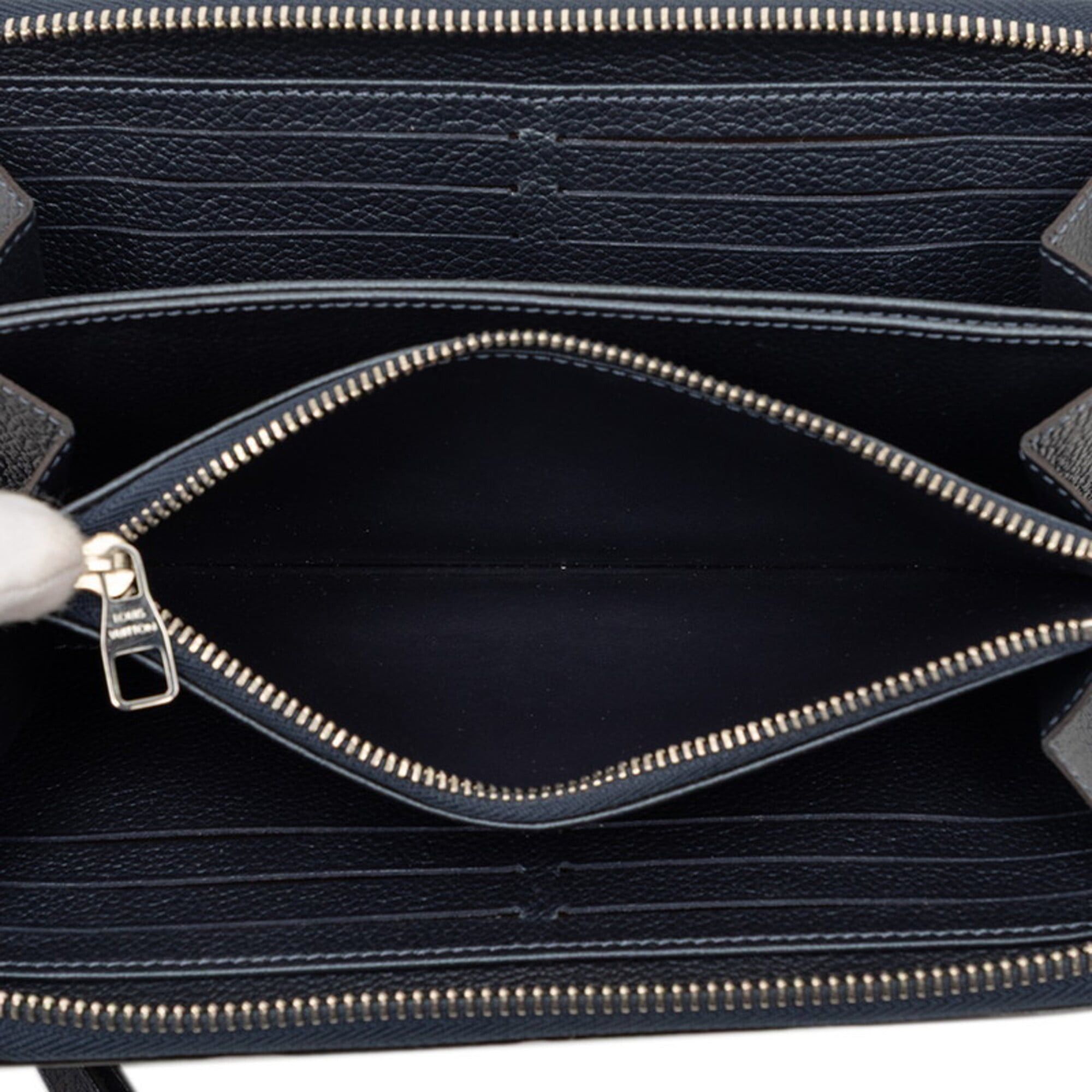 Louis Vuitton Louis Vuitton Monogram Empreinte Zippy Wallet Flower Stud Long M62069 Marine Metal Metallic Blue Leather Women's LOUIS VUITTON Size ONE SIZE - 4 Thumbnail