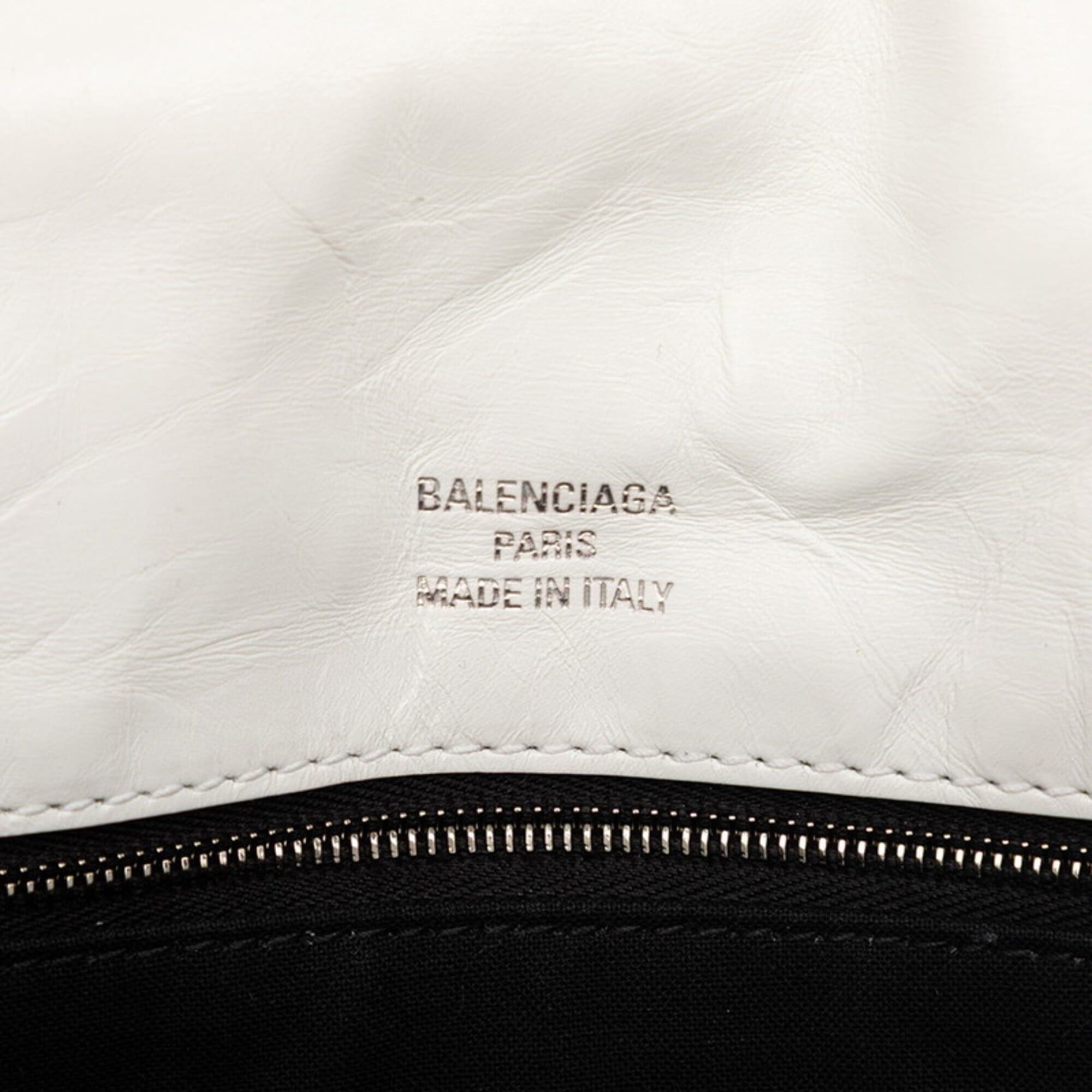 Balenciaga Balenciaga Monaco BB Logo One-Shoulder Bag 787896 White Leather Women's BALENCIAGA Size ONE SIZE - 5 Thumbnail