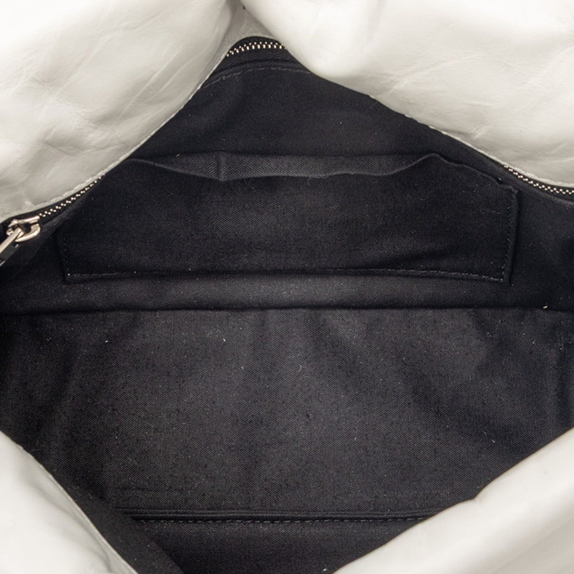 Balenciaga Balenciaga Monaco BB Logo One-Shoulder Bag 787896 White Leather Women's BALENCIAGA Size ONE SIZE - 4 Thumbnail