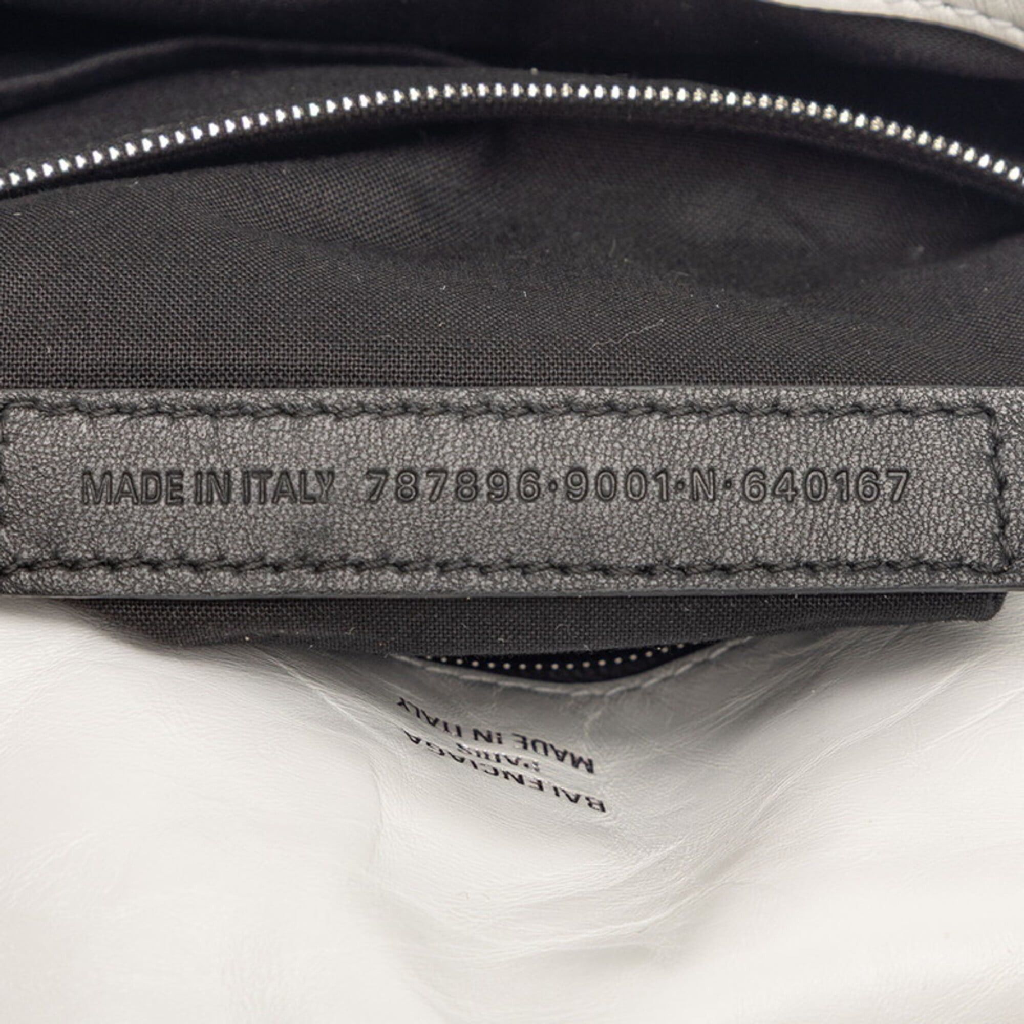 Balenciaga Balenciaga Monaco BB Logo One-Shoulder Bag 787896 White Leather Women's BALENCIAGA Size ONE SIZE - 6 Thumbnail