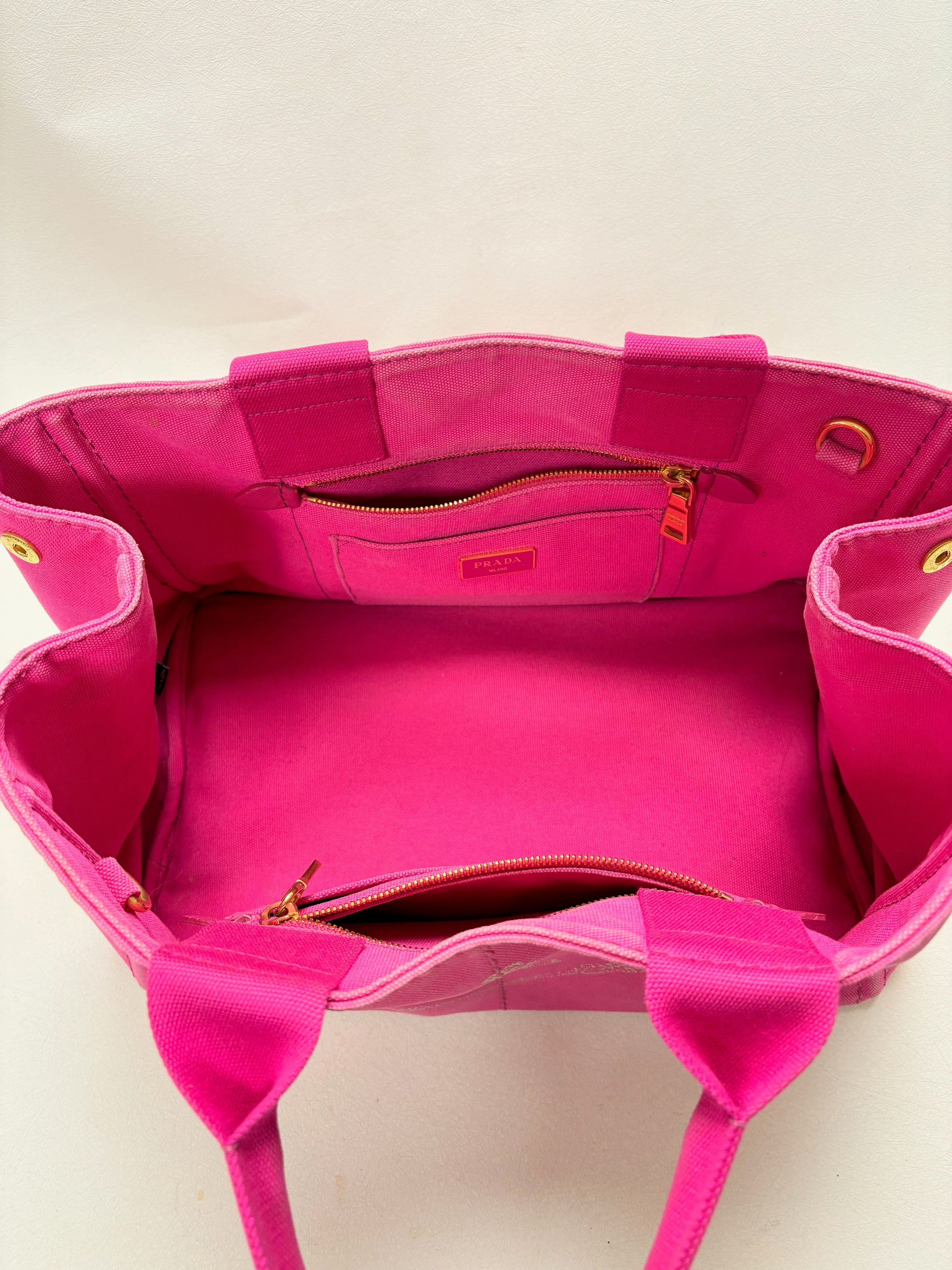 Prada Sac Canapa Denim rose Size ONE SIZE - 10 Thumbnail